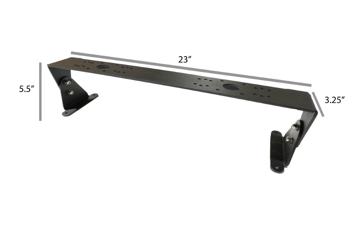 Universal Adjustable Fish Finder Mount for Boats - Compatible with Garmin, Lowrance, Humminbird (Fits Dual Screens up to 12