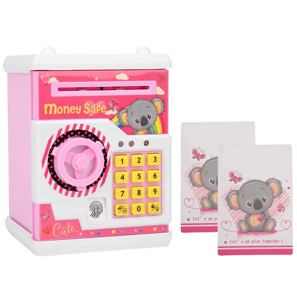 Electronic Money Saving Box with Auto Scroll & Music - Cute Cartoon Design for Kids | Perfect for Piggy Bank Savings, Birthday Gifts & Financial Education (17529C)