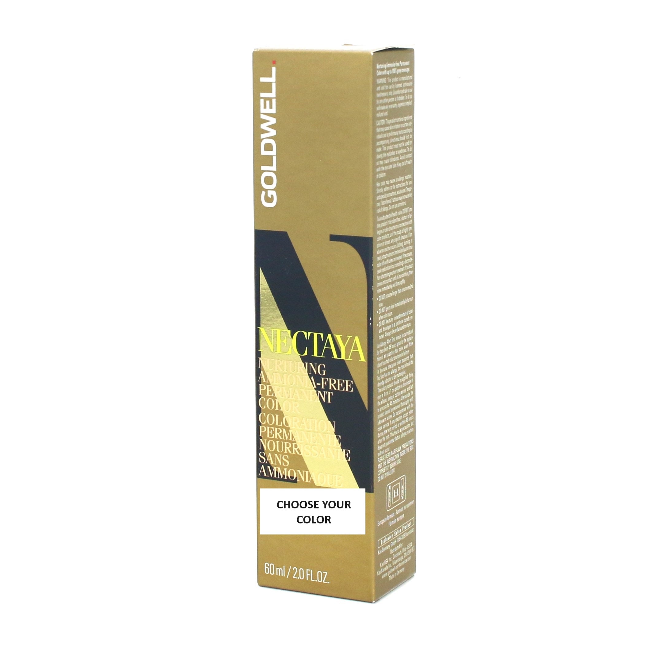 Goldwell Nectaya Ammonia-Free Permanent Hair Color - 2 oz for Healthy, Vibrant Hair | Salon-Quality At-Home Hair Dye for Women & Men | Perfect for Root Touch-Ups & Full Color Applications