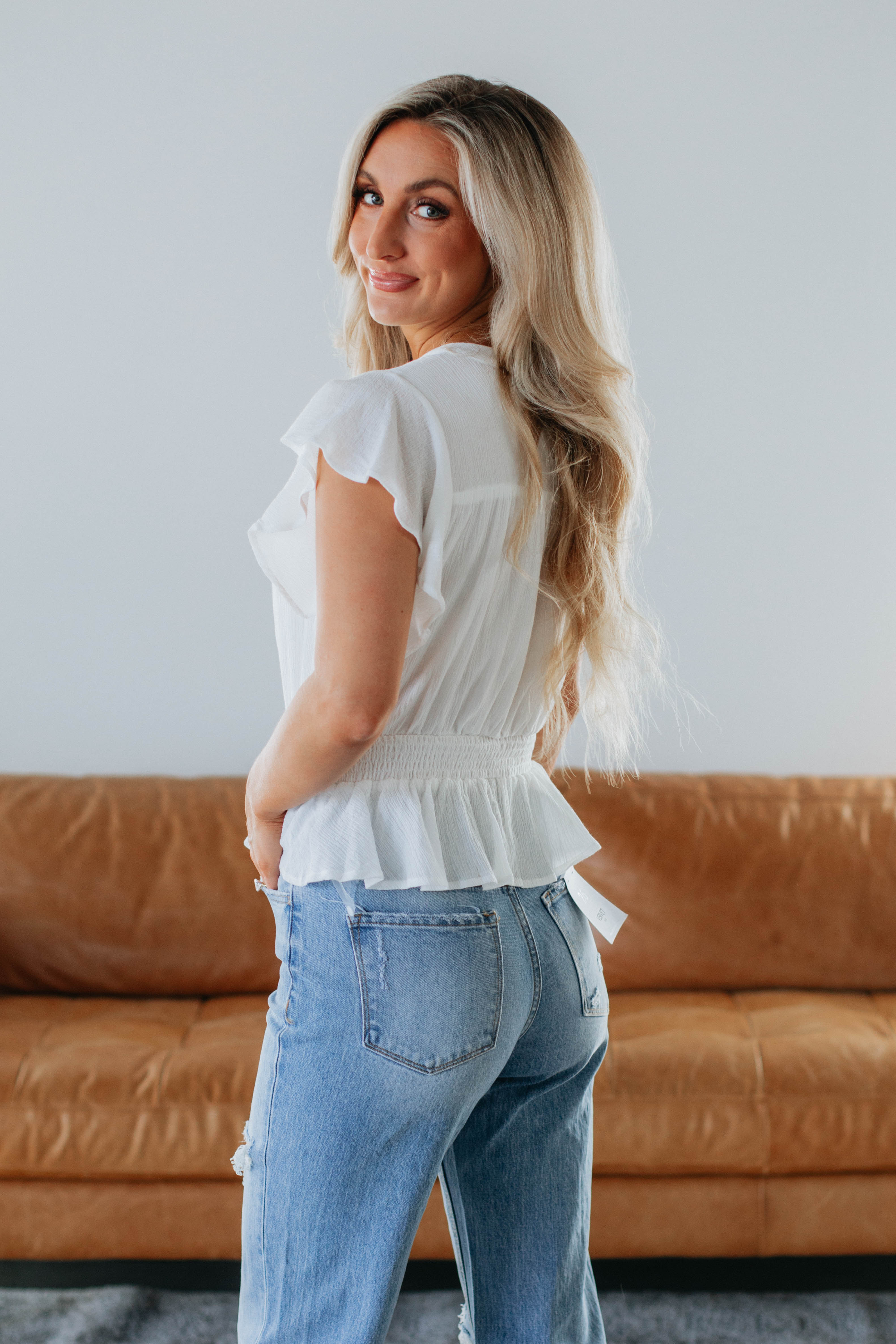 Balancing It All Top Ivory - Premium Quality Women's Fashion Top for Work & Casual Wear | Perfect for Office, Outings & Everyday Style
