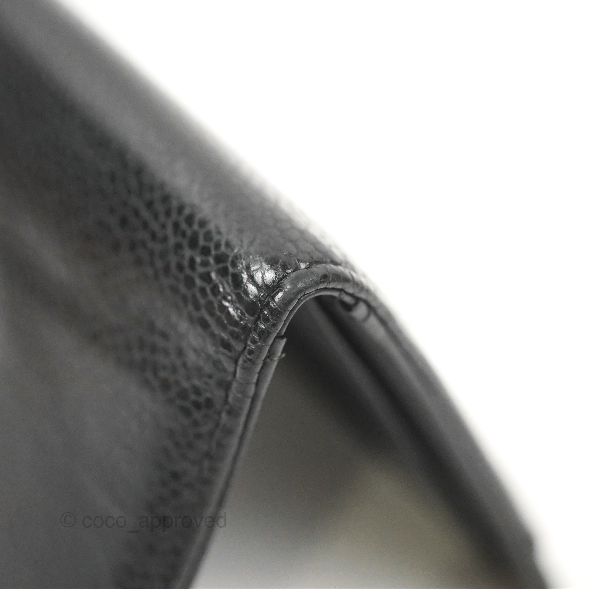 Chanel CC Card Holder Black Caviar Leather Wallet - Luxury Compact Credit Card Case for Women - Perfect for Everyday Use & Travel Accessories