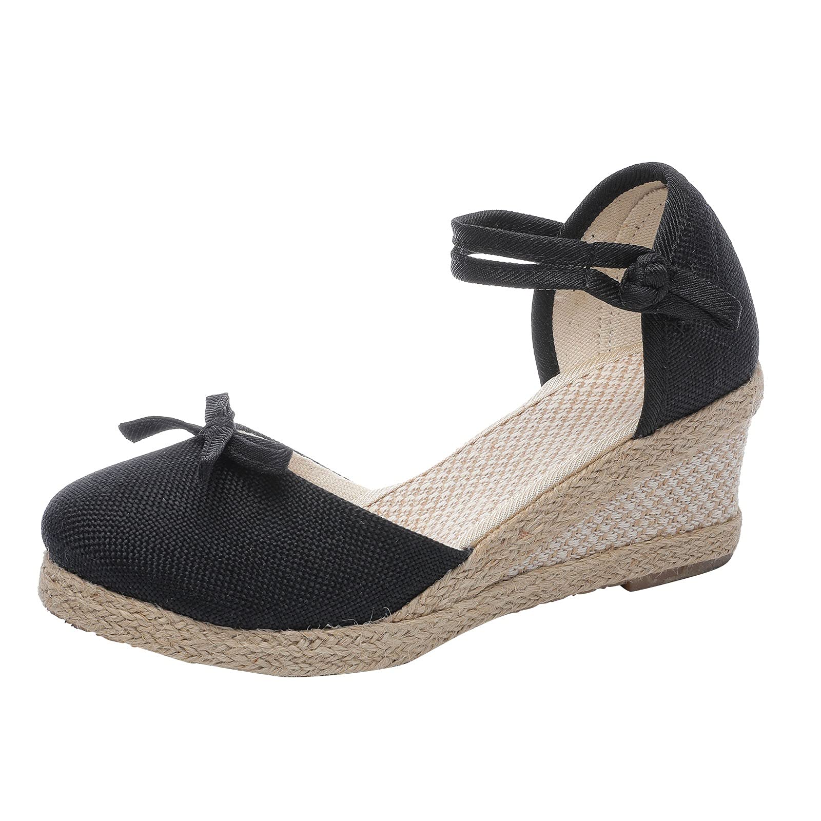 Stylish Women's Summer Dressy Slip-On Sandals with Wedge Heel - Breathable Casual Shoes for Outdoor & Leisure Activities - Perfect for Beach, Travel & Daily Wear - Brown
