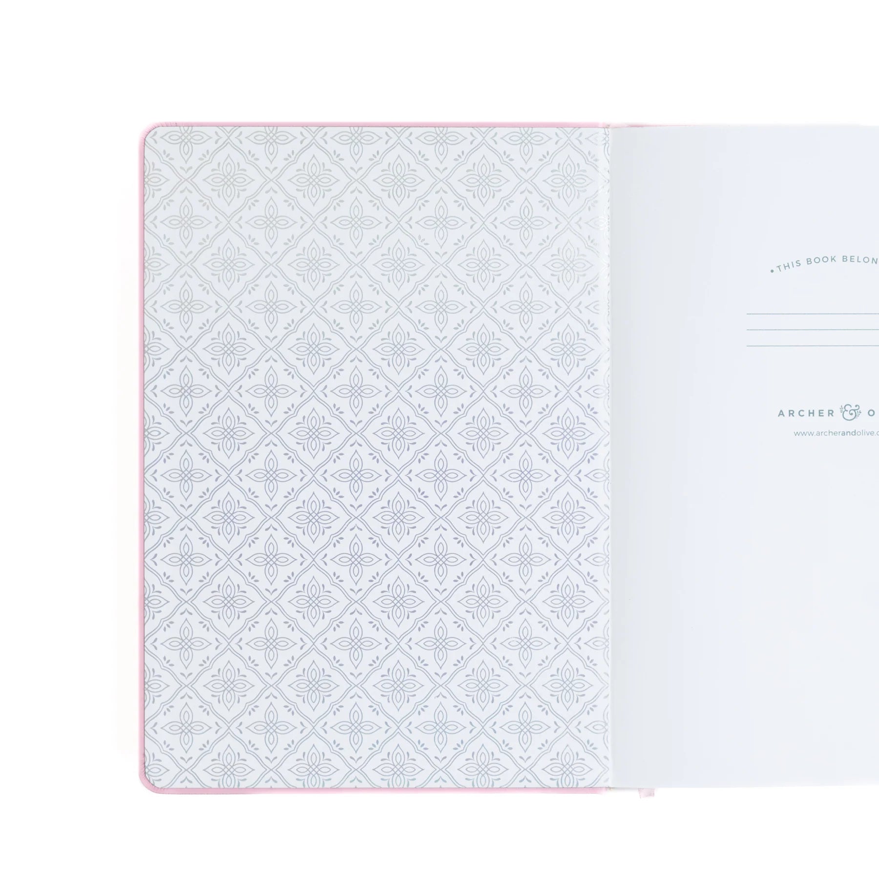 Archer and Olive A5 Dot Grid Notebook - Pink Storybook Design | Bullet Journal, Sketchbook, Planner for Artists & Writers