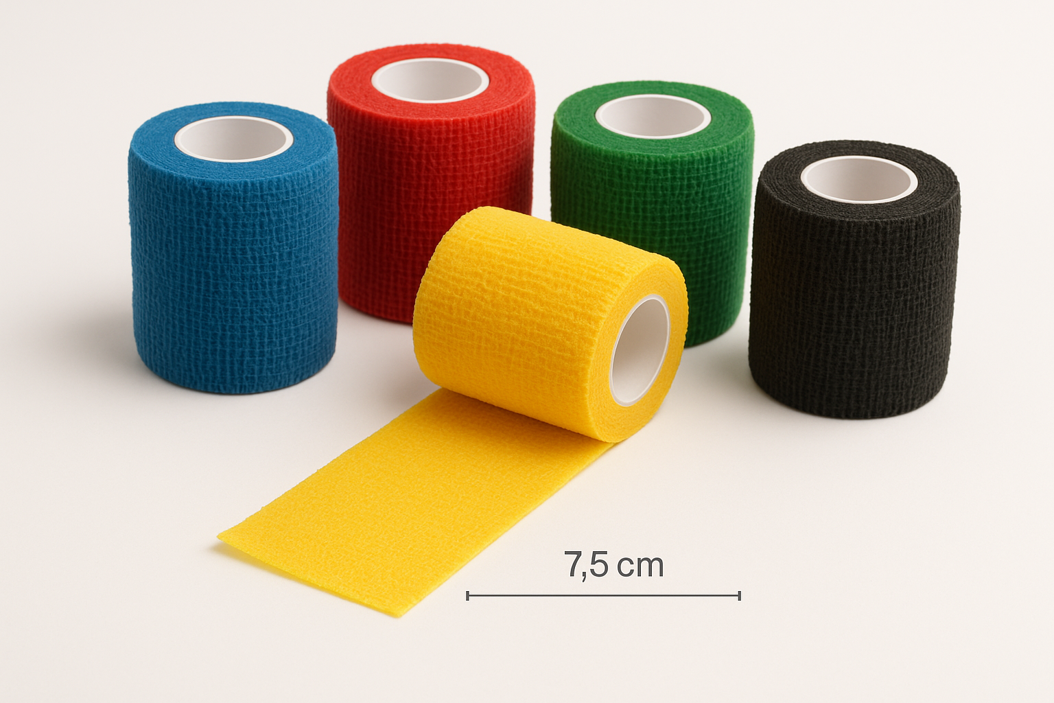Co Care Self-Adhesive Cohesive Bandage 7.5cm x 4.5m (3in x 5yd) - First Aid Wrap for Sports Injuries, Wound Care & Veterinary Use - Latex-Free & Breathable Medical Tape