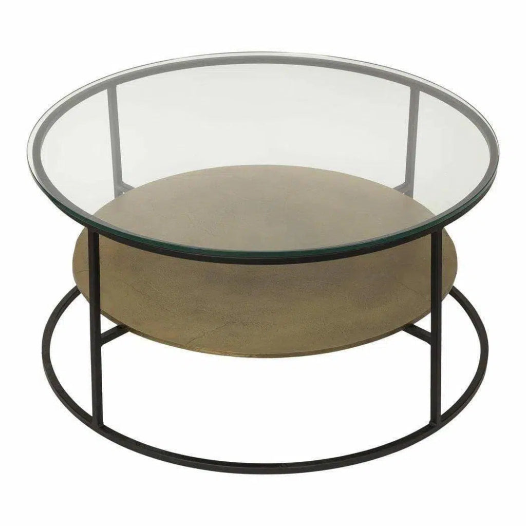 35.5 Inch Mid Century Modern Coffee Table in Yellow - Perfect for Living Room, Lounge & Home Decor