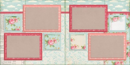Girl Thing Scrapbook Kit - 5 Double Page Layouts for Memory Keeping, DIY Crafts & Gift Ideas | Perfect for Scrapbooking, Photo Albums & Creative Projects