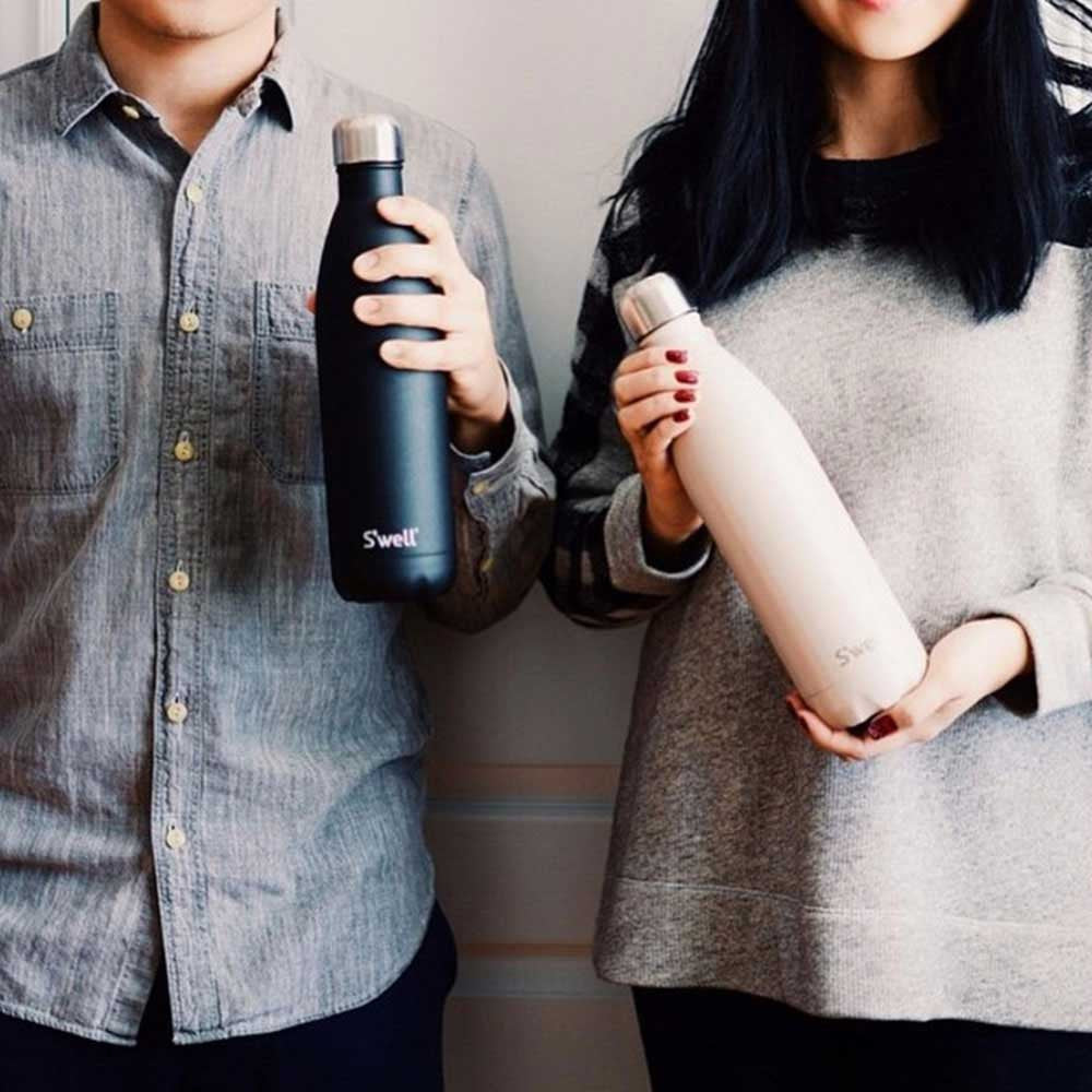 S'well Satin 25oz (739mL) Stainless Steel Water Bottle - Insulated, Leak-Proof & Eco-Friendly - Perfect for Gym, Hiking, Travel & Office Use