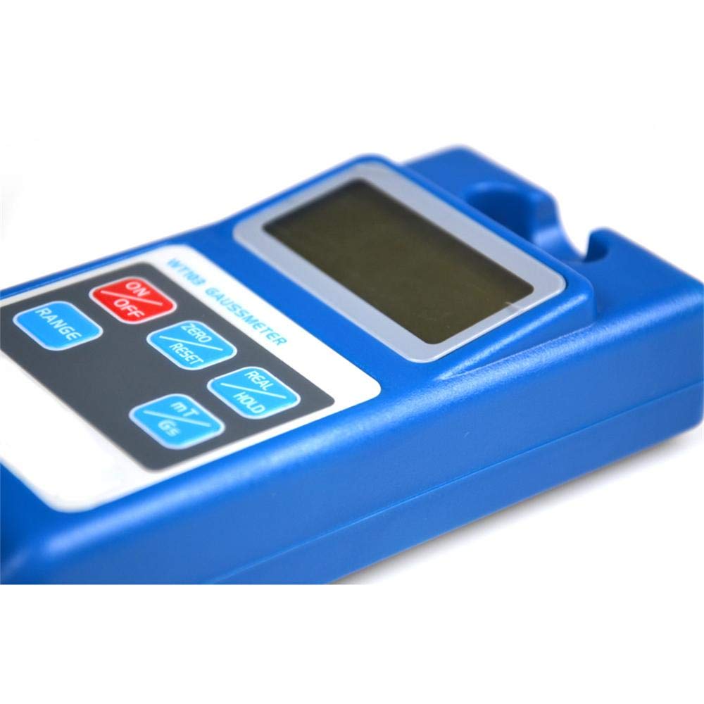 Digital Gauss Meter - WT103 High Precision Surface Magnetic Field Tester (0-200mT/0-2000mT) with LCD Display, NS Function & Metal Probe | Tesla Meter for Industrial Testing, Electronics Repair & Physics Labs