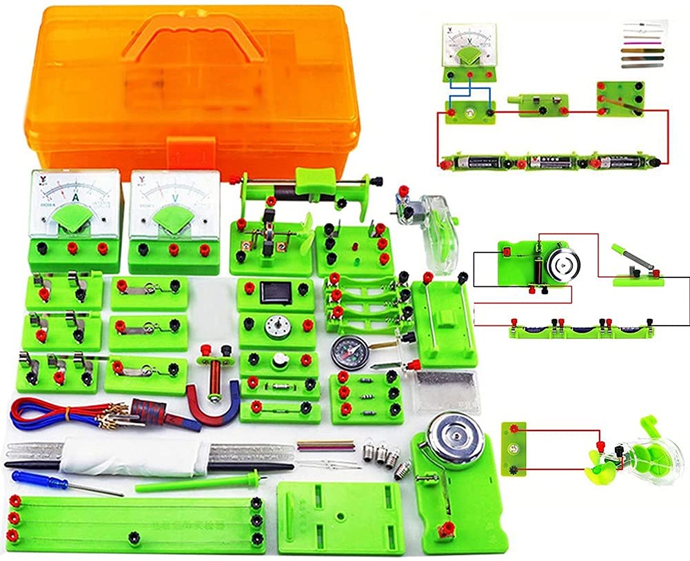 Waqihreu Kids Circuit Kit - Science Experiment Kit for Children, Electric Circuit Learning Starter Set for School Labs & STEM Education - Perfect for Classroom Projects & Home Learning Activities