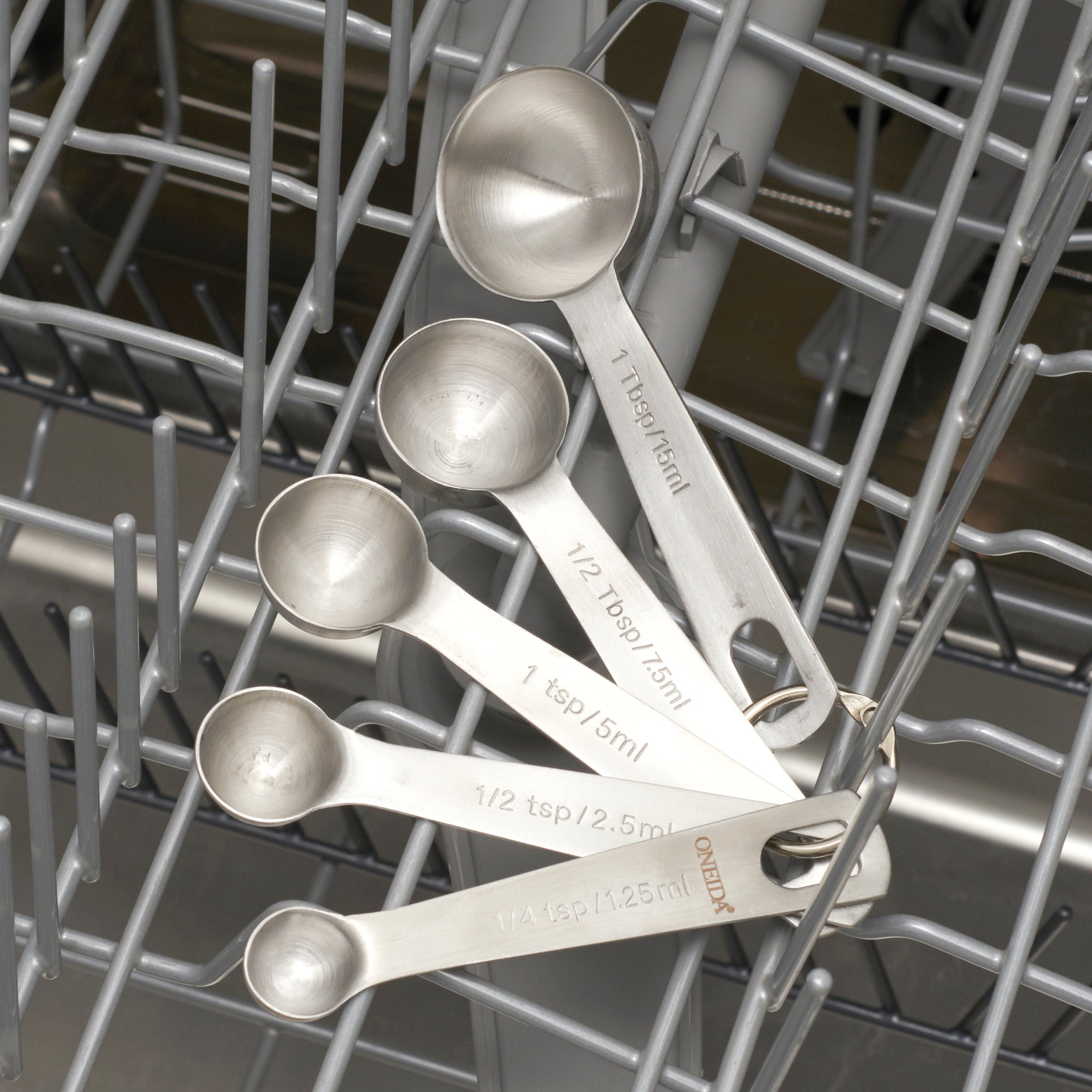 Premium 5-Piece Stainless Steel Measuring Spoons Set - Accurate Kitchen Measuring Tools for Baking, Cooking, and Coffee - Dishwasher Safe