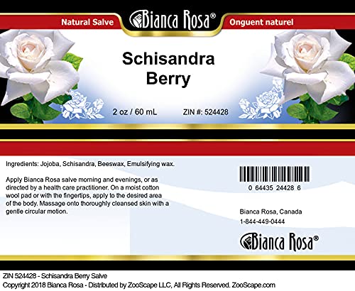 Organic Schisandra Berry Salve (2 oz) - 2 Pack | Natural Skin Moisturizer & Healing Balm | Perfect for Dry Hands, Cracked Heels & Skin Repair