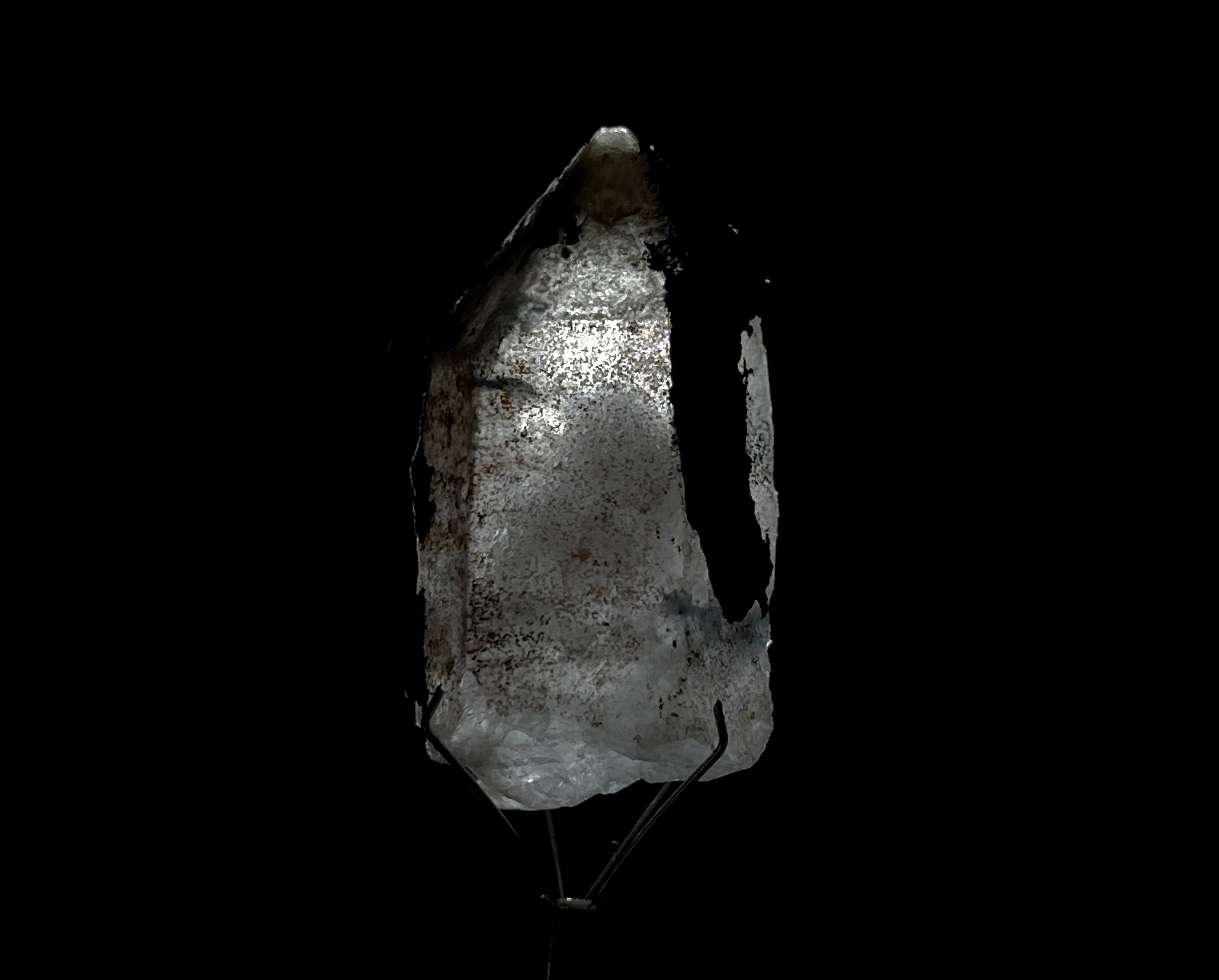PAPAGOITE in QUARTZ Raw Crystal - Rare Metaphysical Healing Stone | Natural Mineral Specimen for Energy Work, Meditation & Crystal Collection (46362)