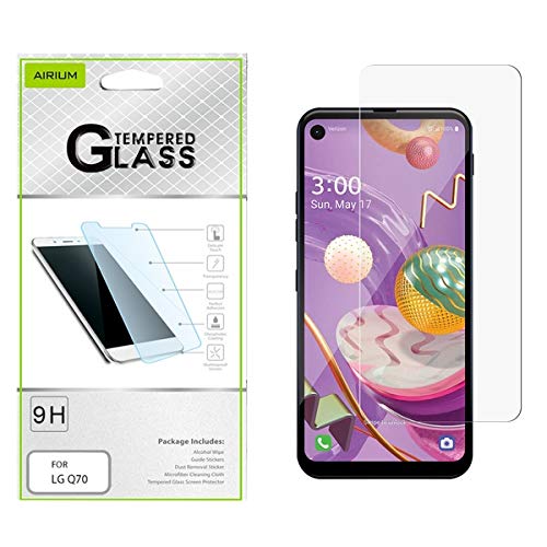 Airium 2.5D Tempered Glass for LG Q70 - Clear Screen Protector for Daily Protection