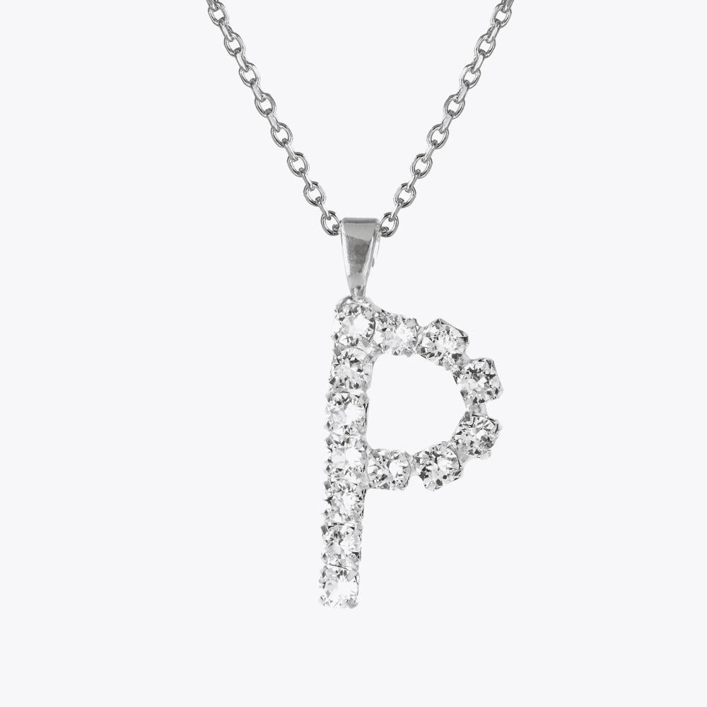 Personalized Crystal Letter Necklace - Custom Initial Pendant Jewelry for Women, Gift for Her, Birthday, Anniversary, Valentine's Day | Perfect for Layering, Everyday Wear & Special Occasions
