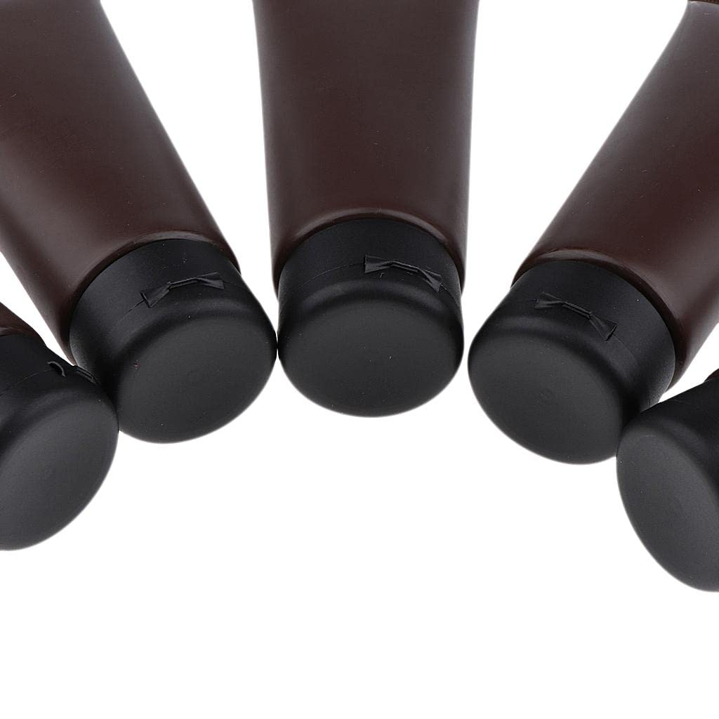VMS INDIA 5-Pack 100ml Empty Squeeze Tubes for Makeup, Lotion, Face Wash & Cream Storage | Travel-Friendly Refillable Cosmetic Containers | Perfect for DIY Skincare, Salon Use & On-the-Go Beauty Essentials