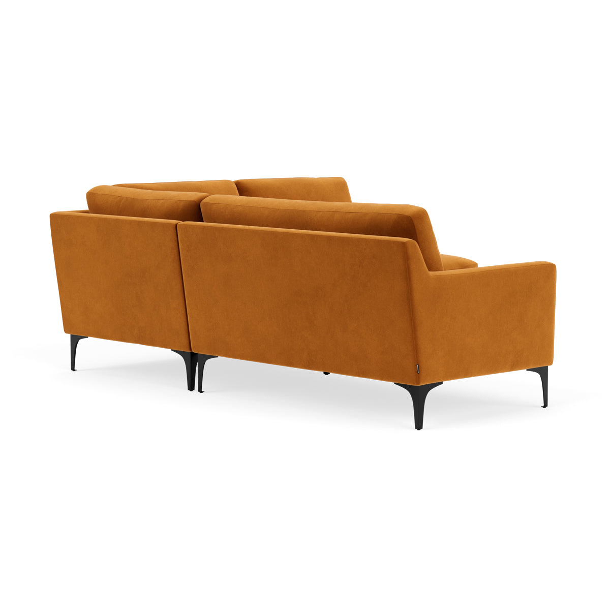 Luxury Velvet Right Corner Sofa - Modern Sectional Couch for Living Room, Small Space & Apartment | Comfortable & Stylish Home Decor