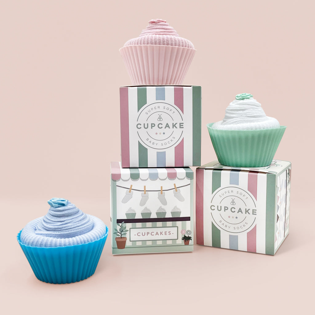 Blue Cupcake Socks - Fun Novelty Socks for Women & Girls - Perfect for Baking, Gifts & Everyday Wear