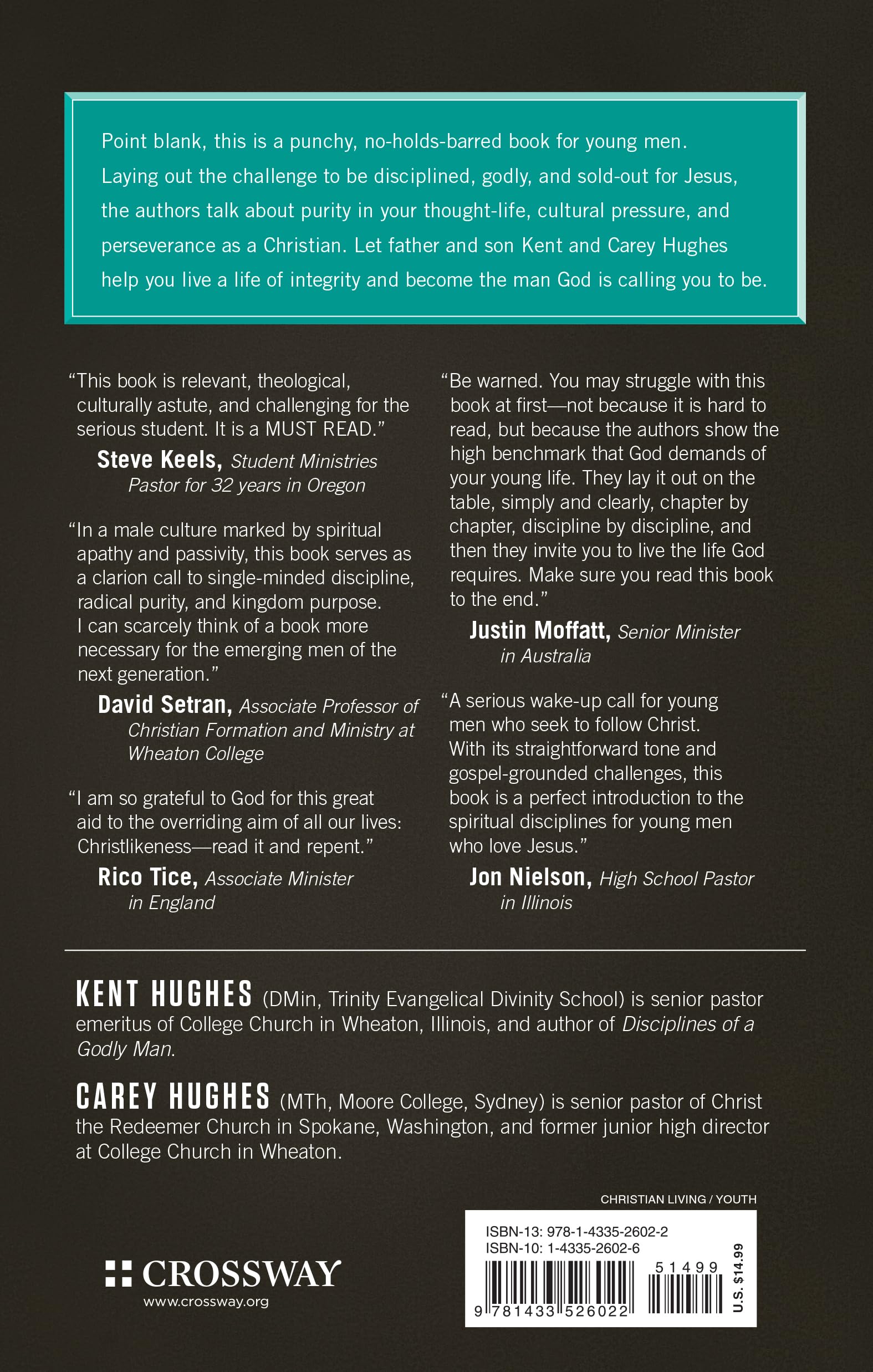 Disciplines of a Godly Young Man - Christian Growth Book for Teen Boys & Young Adults - Perfect for Bible Study, Youth Group & Personal Devotion