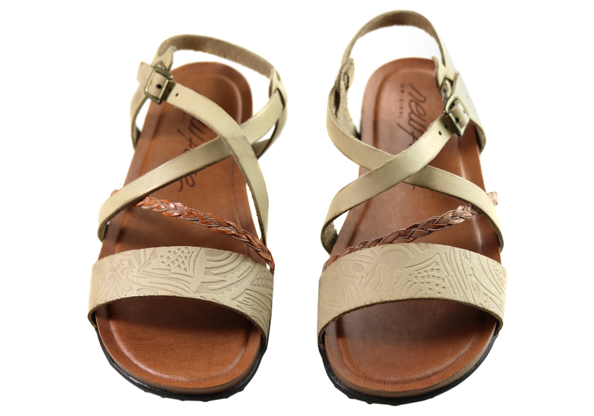 Laurina Women's Comfortable Leather Sandals - Handmade in Brazil - Casual Summer Walking Shoes for Beach, Travel & Everyday Wear