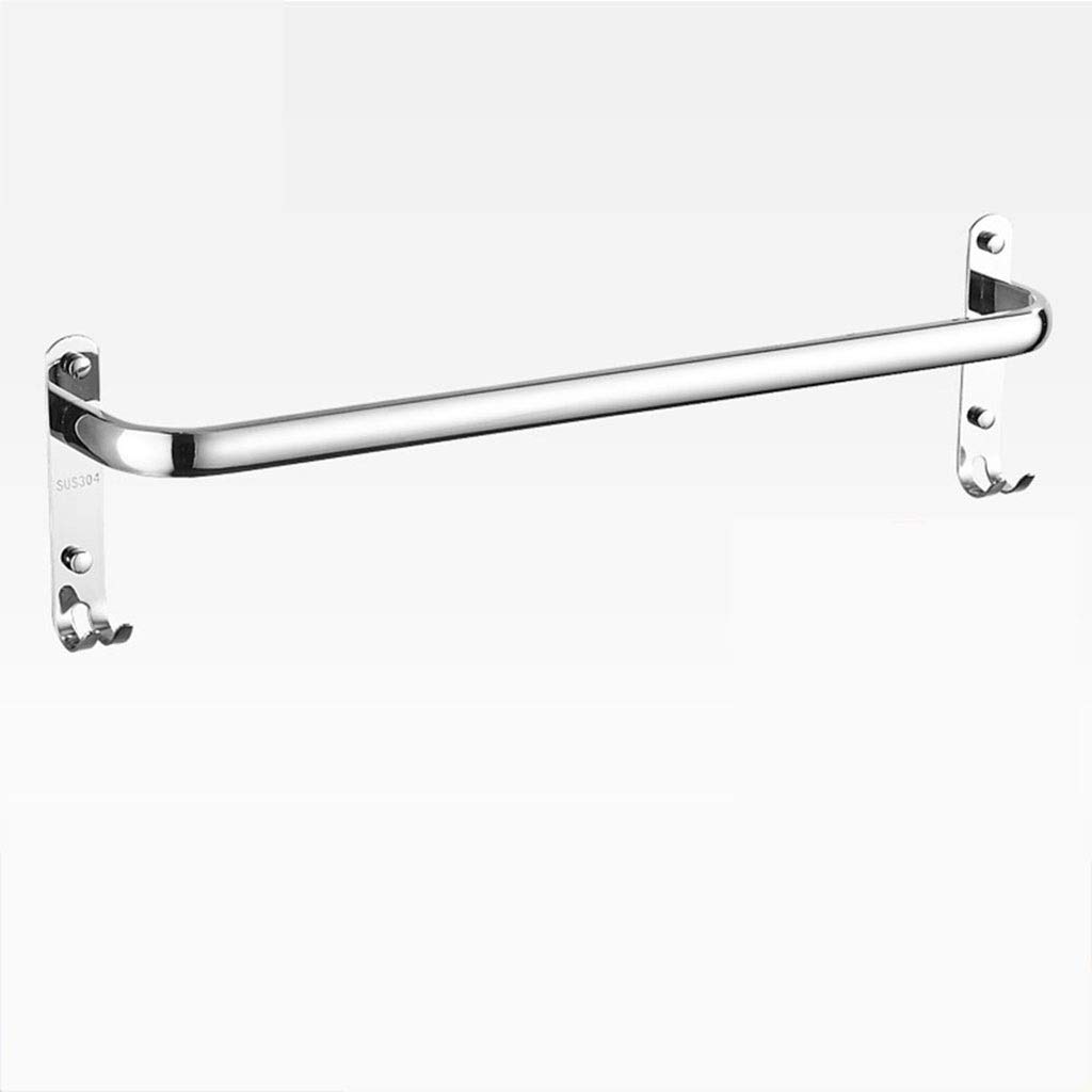 HUOQILIN 24 Inch Stainless Steel Single Towel Bar - Bathroom Towel Rack with Rustproof Finish - Perfect for Small Spaces, Apartments & Modern Bathrooms (60cm)