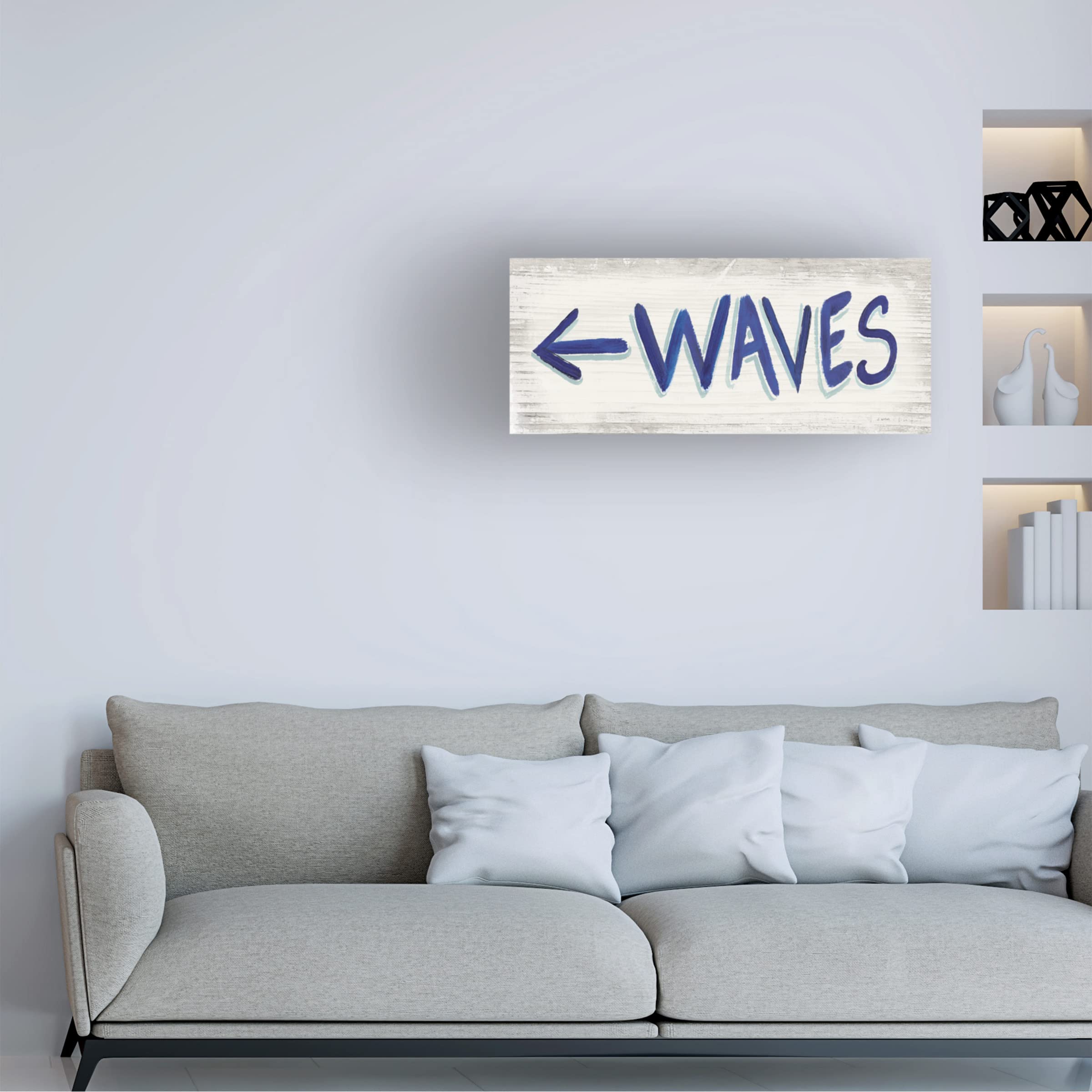 Trademark Fine Art 'Beach Time IX' Canvas Wall Art by James Wiens - Coastal Decor for Living Room, Bedroom & Office