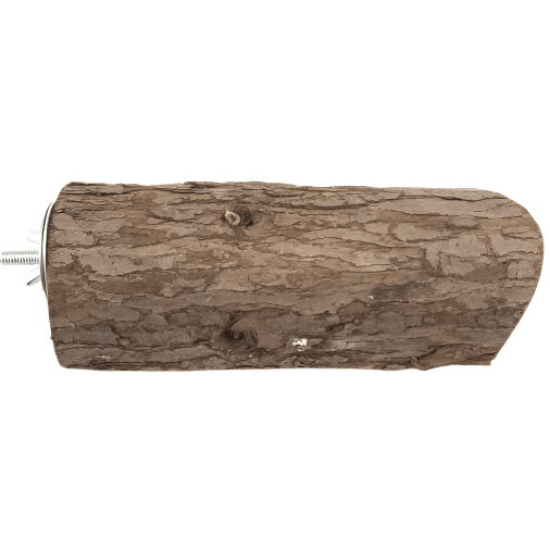 Natural Moss Hollow Wood Perch for Birds - Handmade Wooden Bird Perch with Hollow Design - Perfect for Parrots, Cockatiels & Small Birds - Ideal for Cages, Aviaries & Play Gyms
