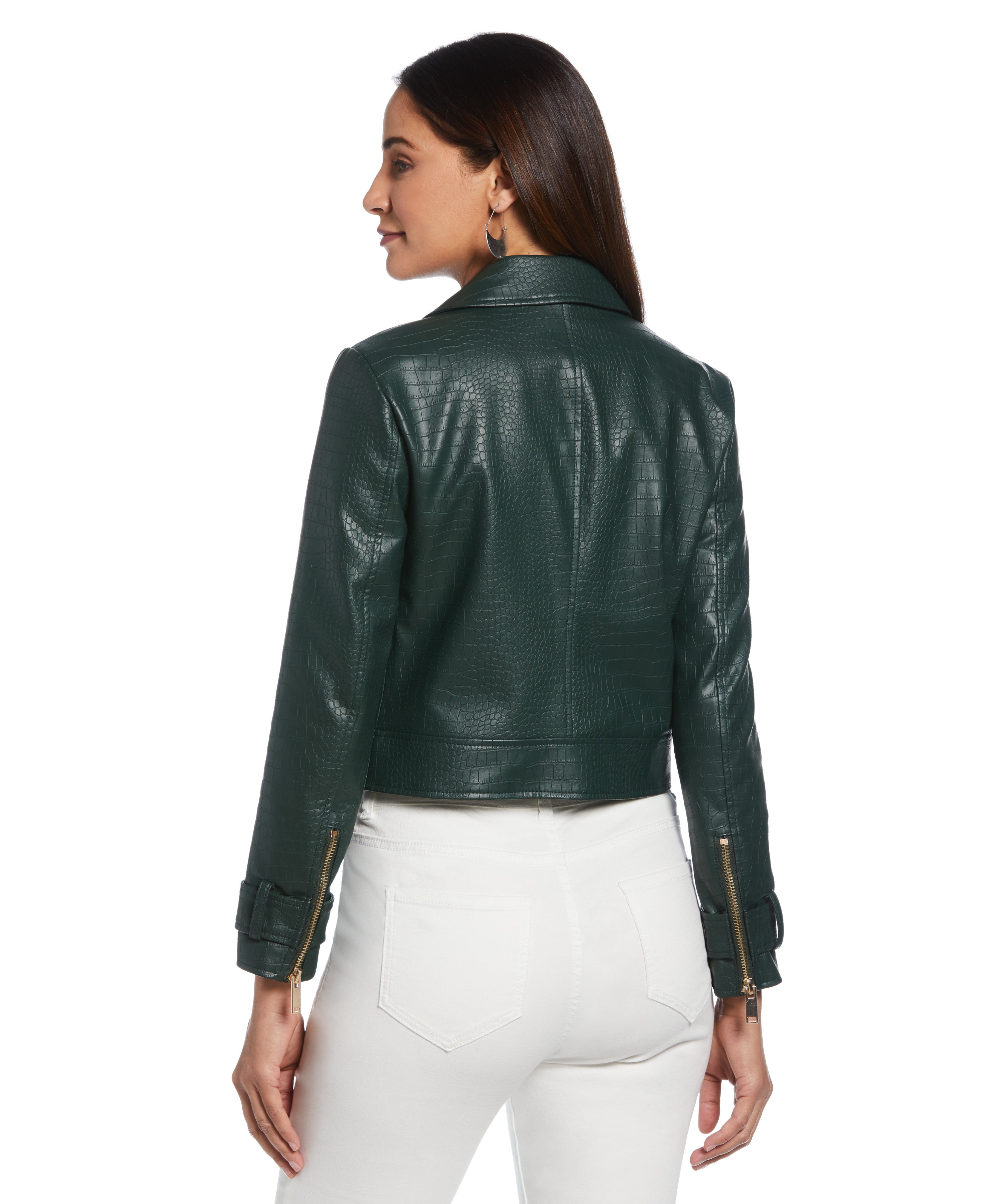 Stylish Vegan Leather Moto Jacket for Women - Eco-Friendly Faux Leather Biker Jacket - Perfect for Casual Outings, Nightlife & Motorcycle Riding