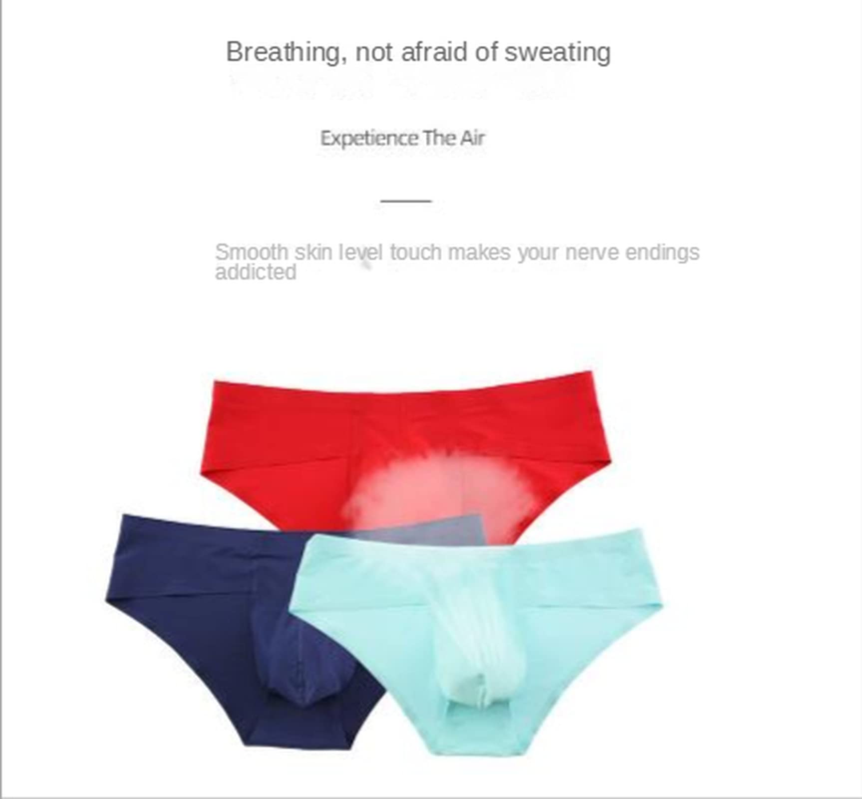 Faringoto Seamless Men's Underwear - Breathable Sport Bikini Briefs for Running, Gym & Active Lifestyle | Comfortable & Supportive Workout Underwear