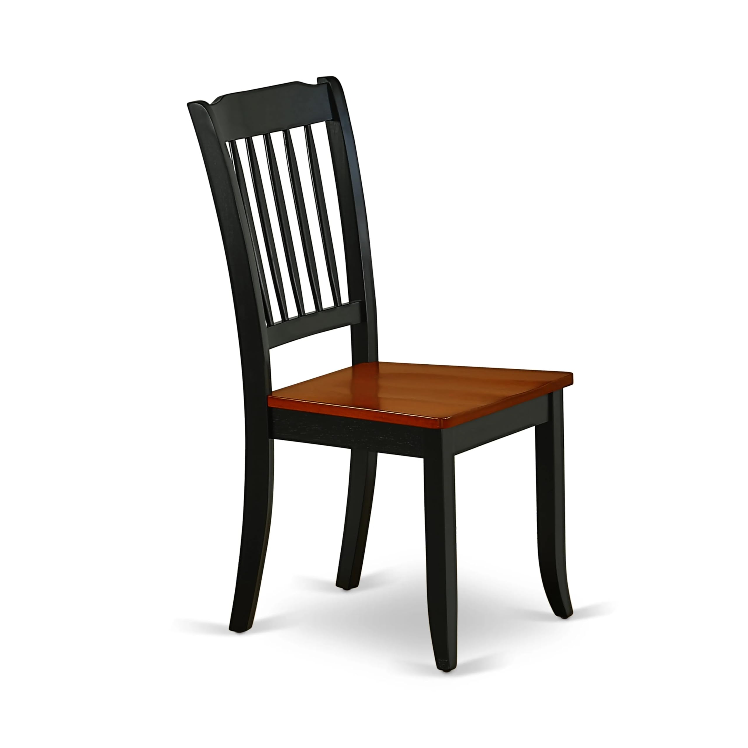East West Furniture ANDA3-BCH-W 3-Piece Round Dining Table Set with Pedestal Base & 2 Chairs, 36x36 Inch, Black & Cherry - Perfect for Small Spaces, Apartments, Breakfast Nooks & Cozy Kitchens