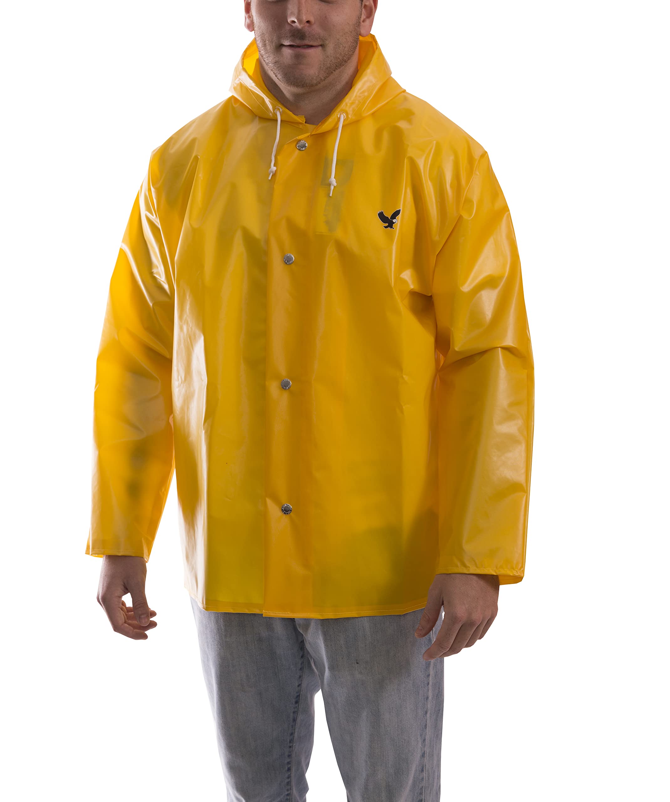 Tingley Standard Iron Eagle Waterproof Work Jacket for Men - Heavy Duty Raincoat for Construction, Fishing & Outdoor Activities