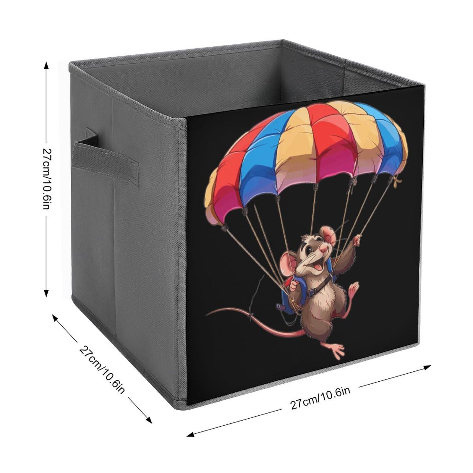 Foldable Storage Bins with Handles - 2PCS for Home & Office Organization