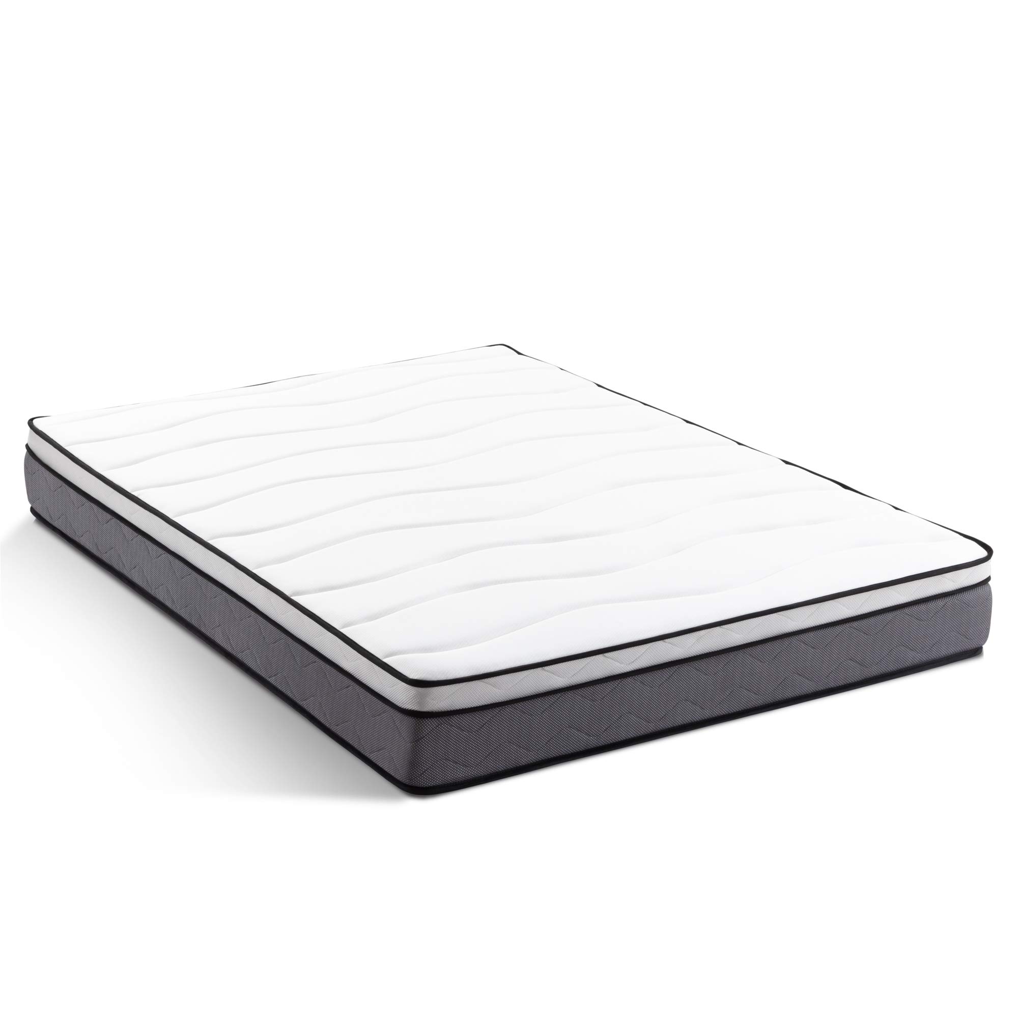 WEEKENDER Bloomington 10-Inch Plush Hybrid Mattress with Heavy Duty Coils & Memory Foam - CertiPUR-US Certified, 10 Year Warranty, California King Size - Perfect for Guest Rooms, Dorms & Cozy Bedrooms