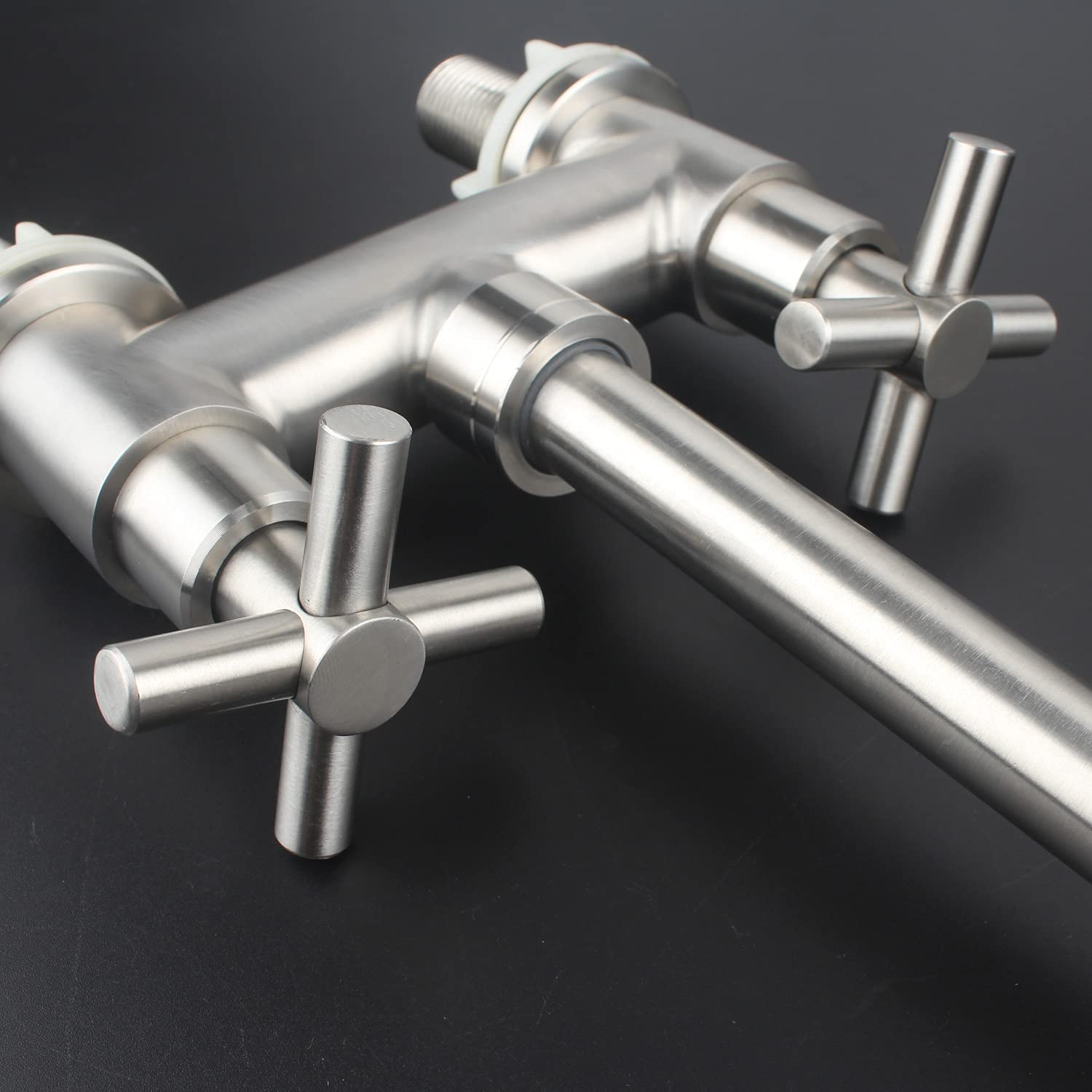 Stainless Steel Brushed Nickel 2 Hole 4