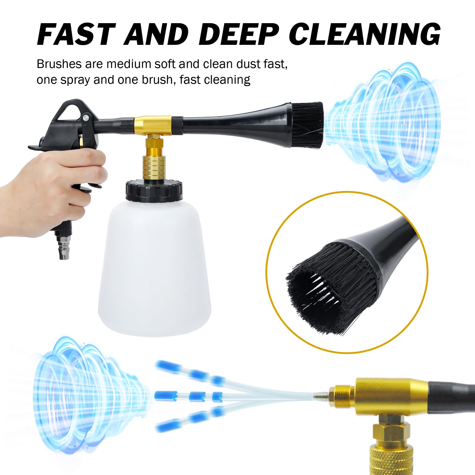 Car Cleaning Gun - High Pressure Air Blow Gun for Auto Detailing | Quickly Removes Dirt & Dust | Compatible with Air Compressor | Perfect for Vehicle Washing, Workshop Cleaning & Home Use