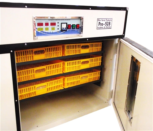 Rite Farm Pro 528 Professional Cabinet Egg Incubator & Hatcher - High Capacity Poultry Hatchery Equipment for Chicken, Duck, Quail Eggs - Perfect for Home Farms, Backyard Poultry Breeding & Commercial Hatcheries