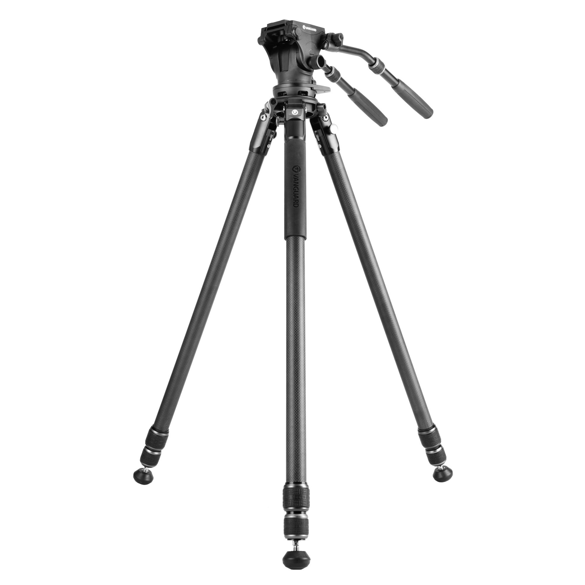Alta Pro 3VRL 303CV20 Professional Carbon Fiber Video Tripod with Fluid Pan Head - Perfect for DSLR Cameras, Video Shooting & Outdoor Photography