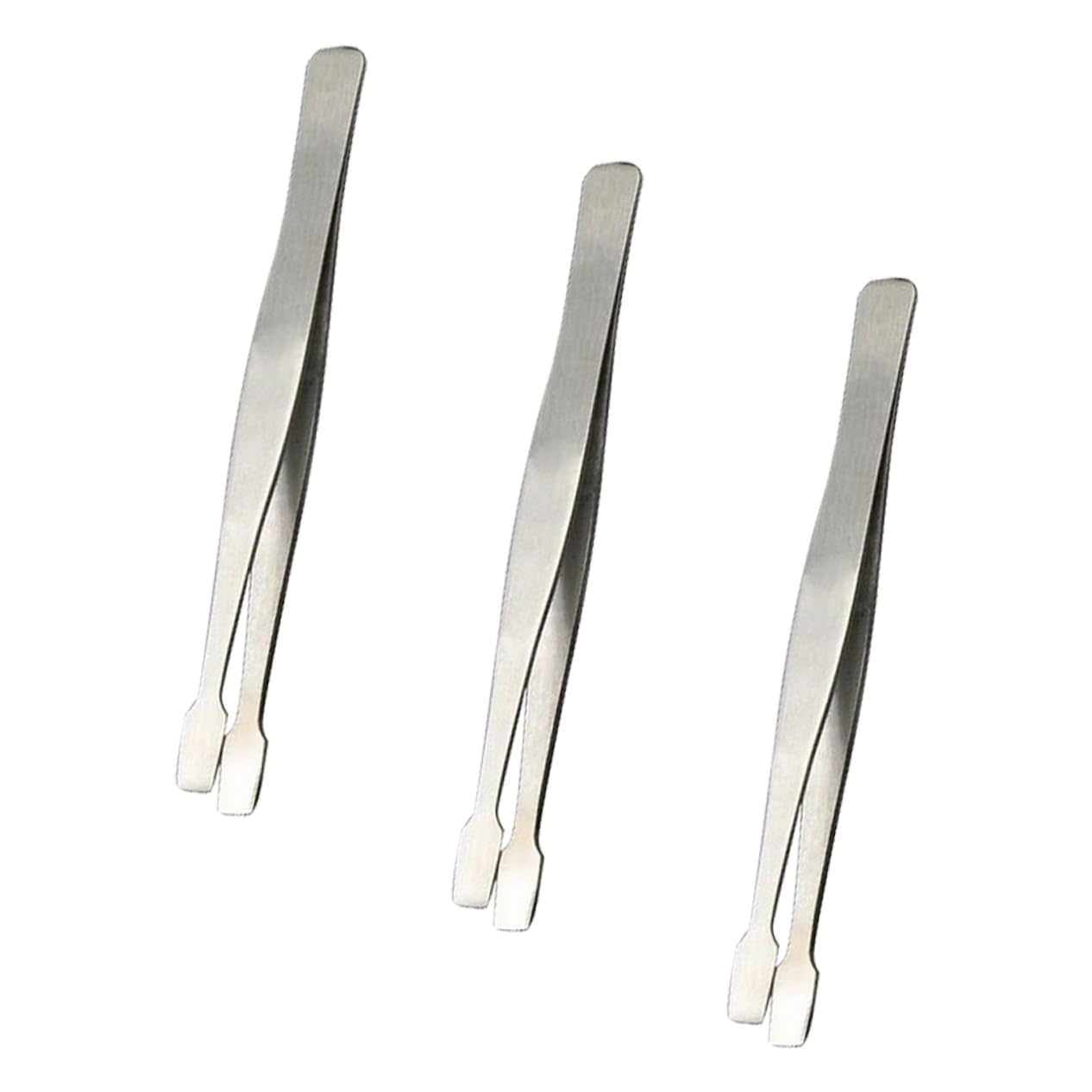 Angoily Professional Stainless Steel Eyelash Tweezers - Strong & Durable for Precise Lash Extensions - Perfect for Home, Salon & Travel Use