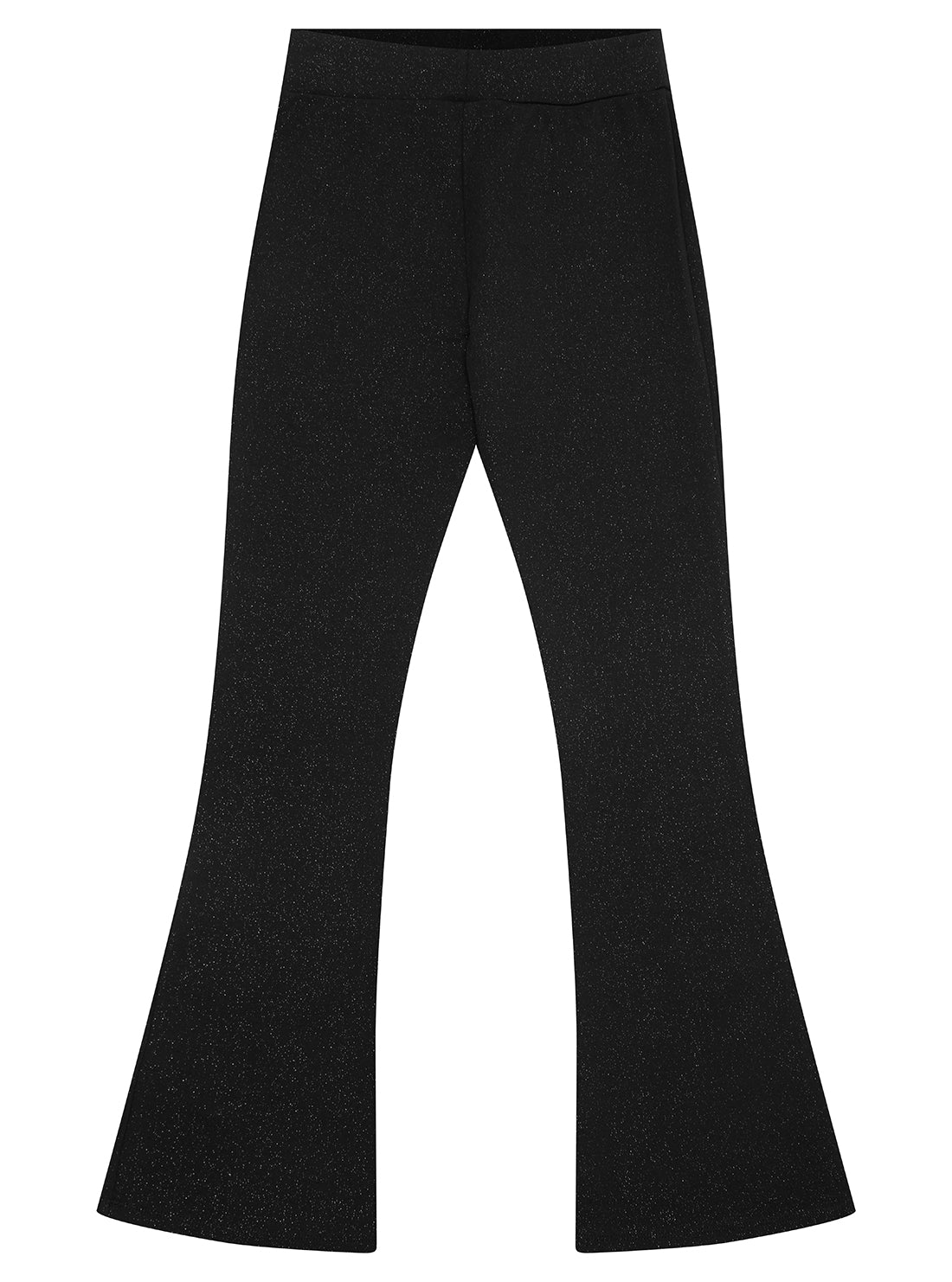 Black Punto Milano Flare Leggings for Women - High Waisted Yoga Pants with Tummy Control (Sizes 7-16) - Perfect for Yoga, Workouts & Casual Wear