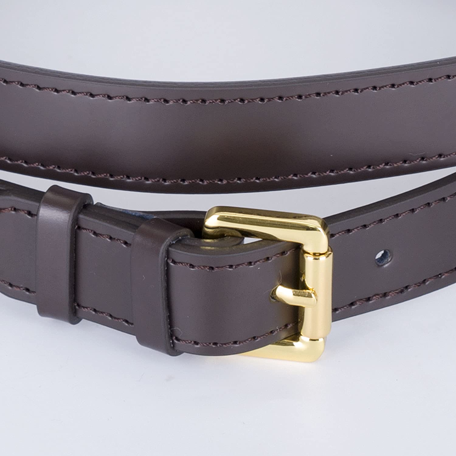 Authentic Vachetta Leather Crossbody Replacement Straps for Purses & Shoulder Bags - 1 Inch Wide Coffee Brown | Perfect for Everyday Use, Travel & Fashion Accessories