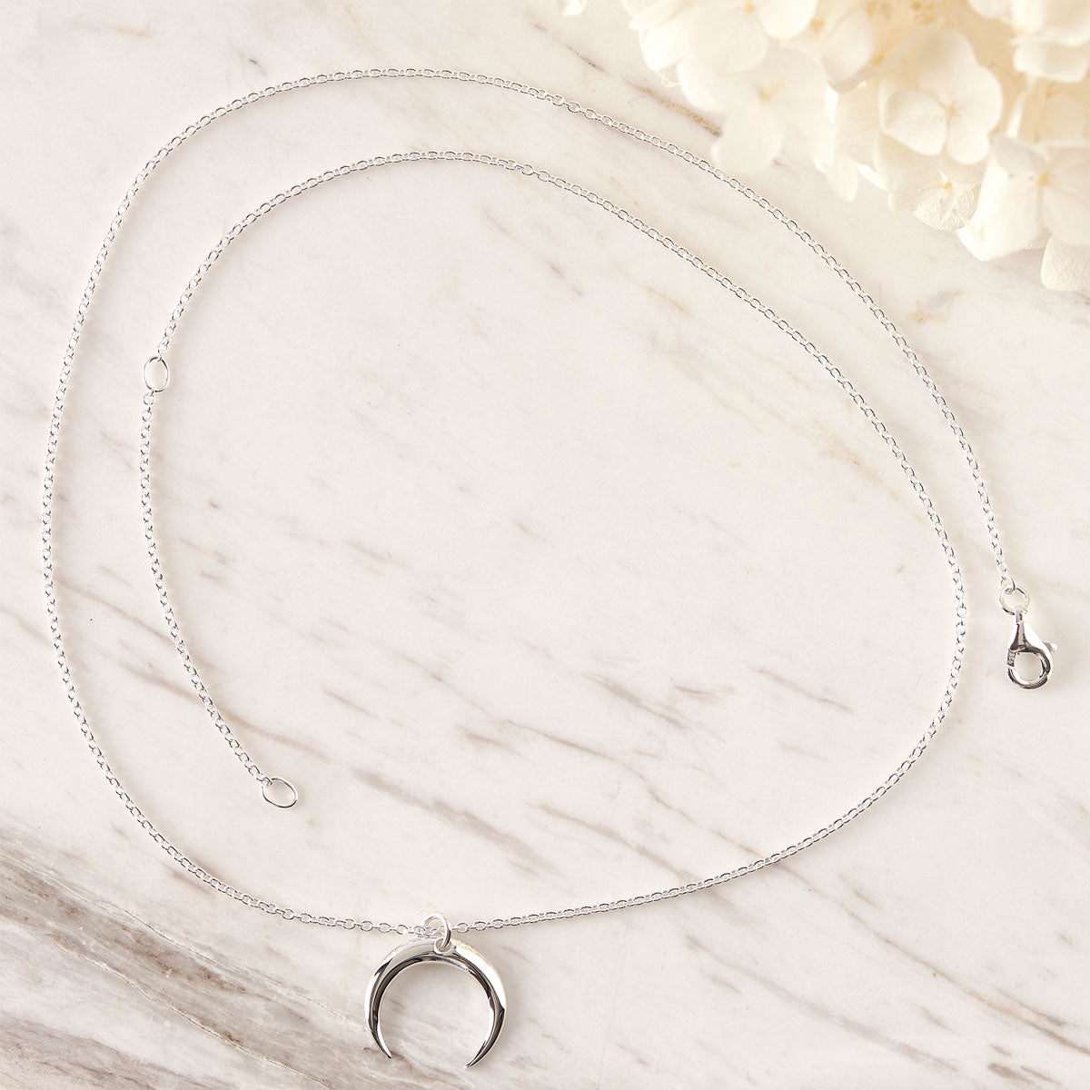 Crescent Moon Necklace - Elegant Silver Moon Pendant for Women | Perfect Gift for Birthday, Anniversary & Valentine's Day | Boho Chic Jewelry for Everyday Wear & Special Occasions