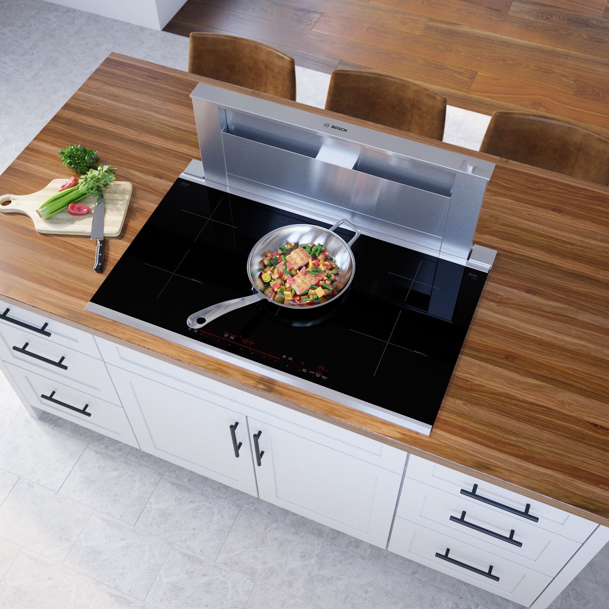 Bosch 36-Inch Induction Cooktop - NIT8660SUC Black | Professional Built-In Electric Stove with Fast Heating & Precise Temperature Control | Perfect for Modern Kitchens & Home Chefs