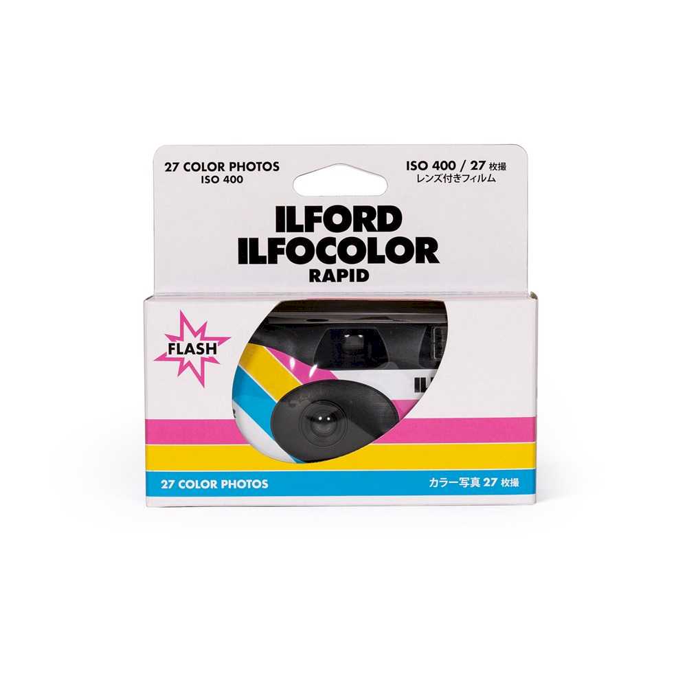 ILFORD ILFOCOLOR Disposable Camera 27 Exposures ISO 400 - Perfect for Travel, Parties & Everyday Photography