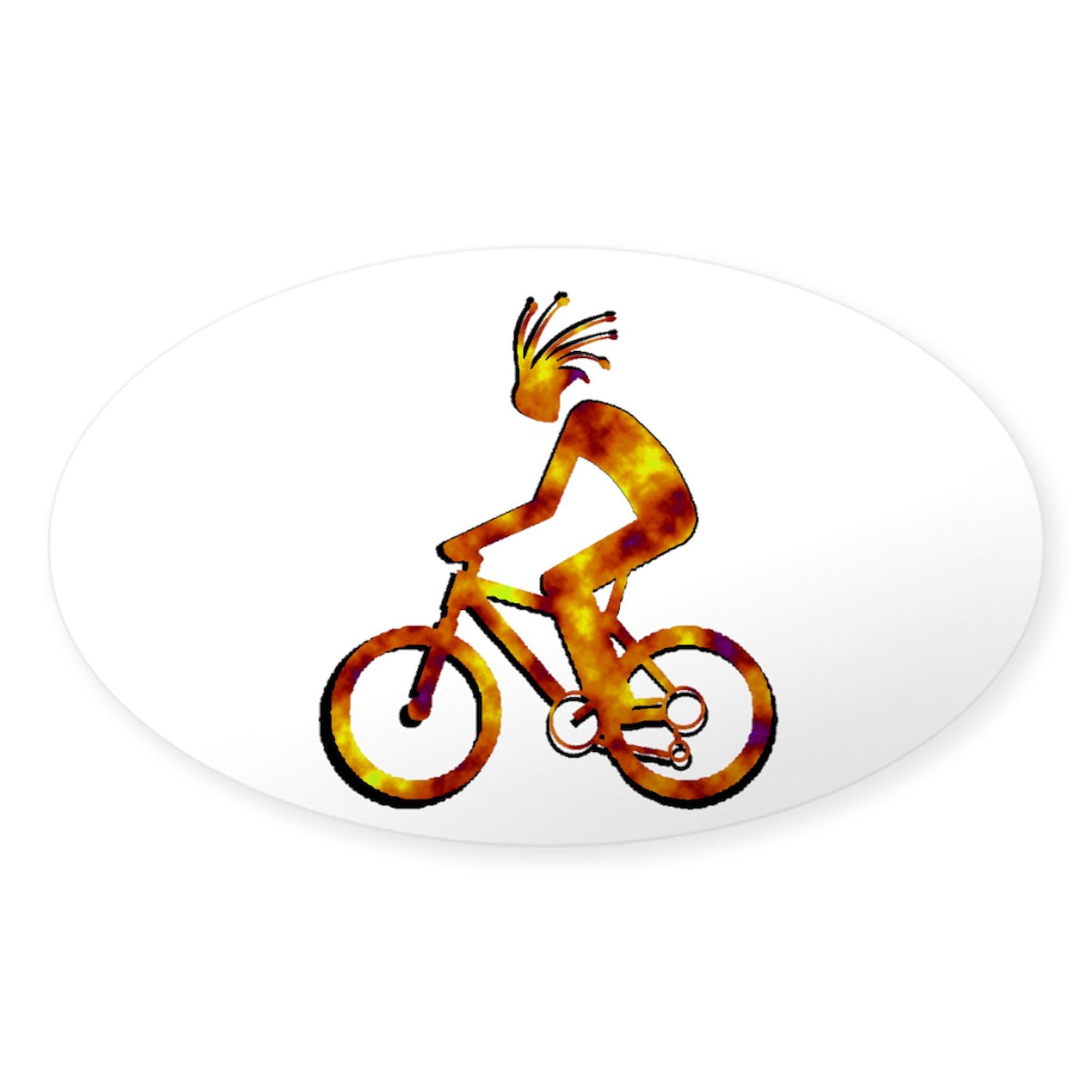 Southwest Feel Oval Car Bumper Sticker - Road Trip Decoration