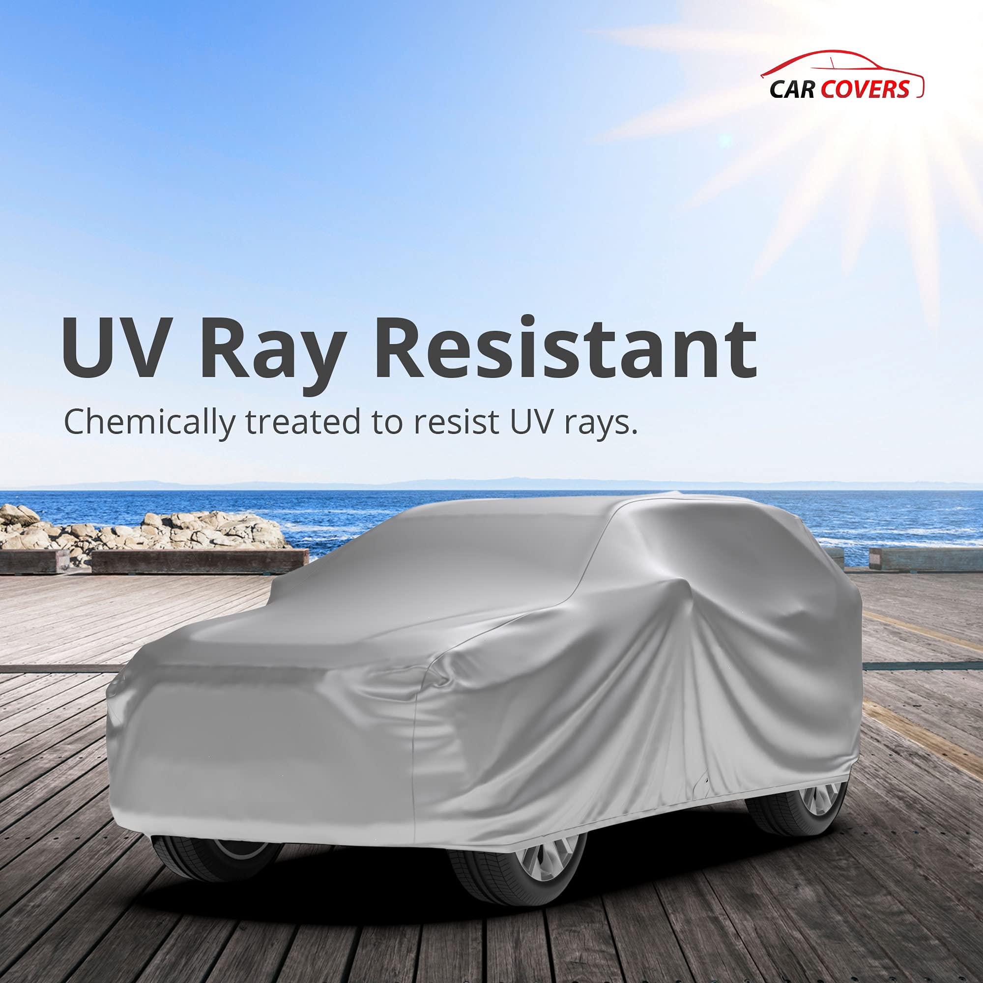 Weatherproof SUV Car Cover for 1999 Chevrolet Tracker - All-Season Protection Against Water, Snow & UV Rays - Soft Fleece Lining - Includes Anti-Theft Cable Lock, Storage Bag & Wind Straps - Perfect for Outdoor Parking & Indoor Storage