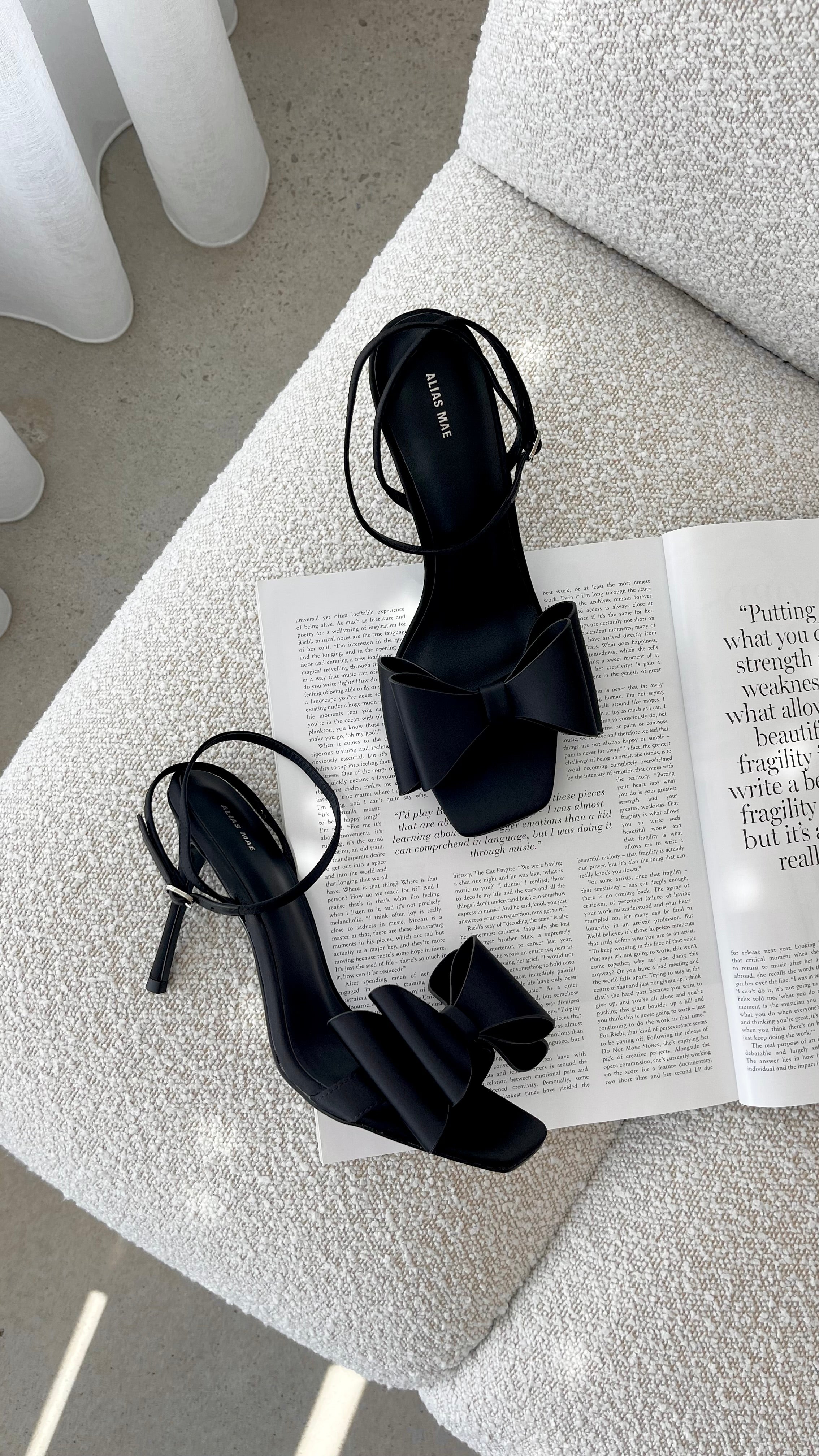 Gabby Heel Black Satin - Elegant High Heels for Women | Perfect for Parties, Weddings & Evening Events
