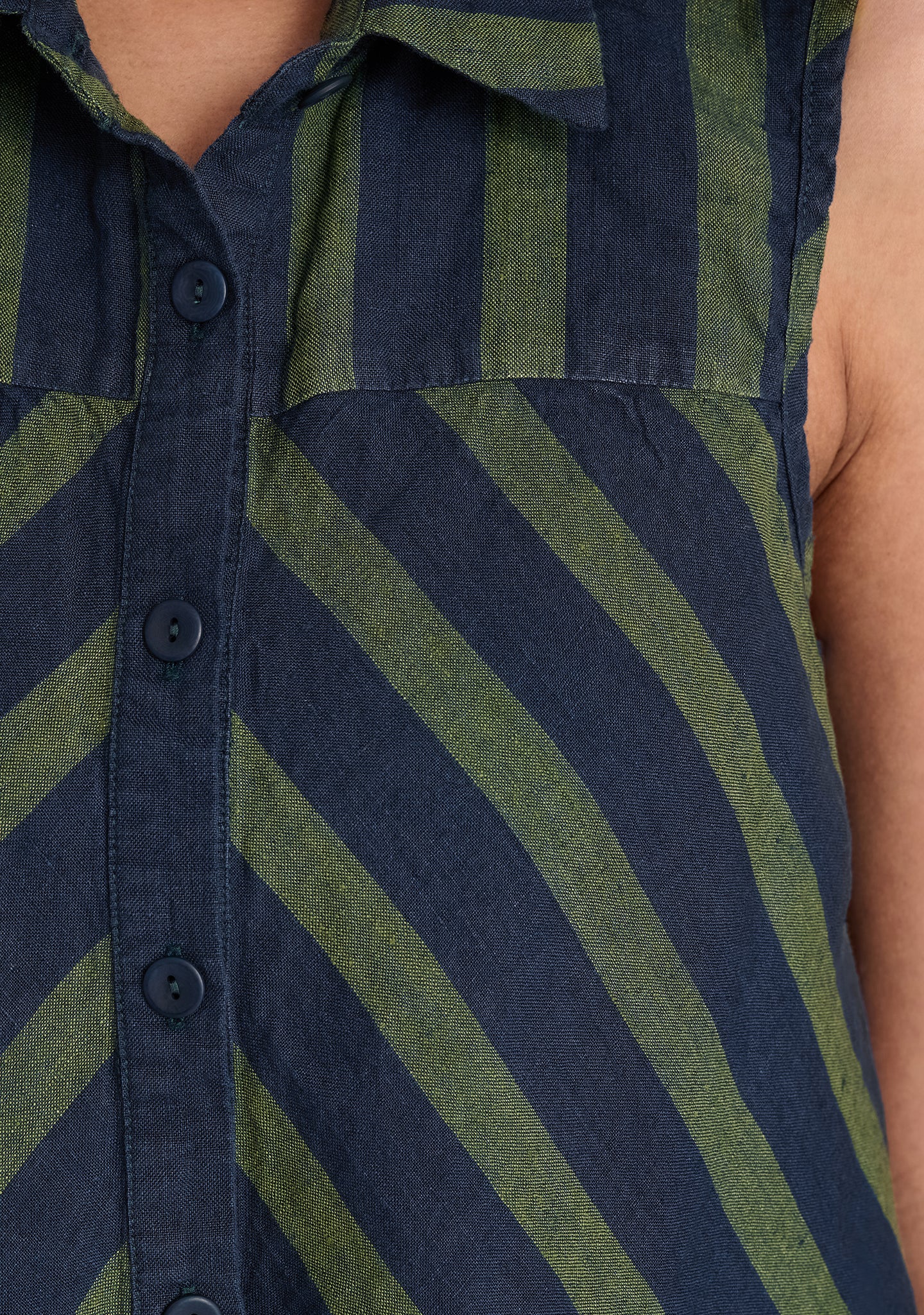 Skyline Blouse - Sleeveless Linen Blouse for Women | Breathable Summer Top | Perfect for Office, Beach & Casual Outings