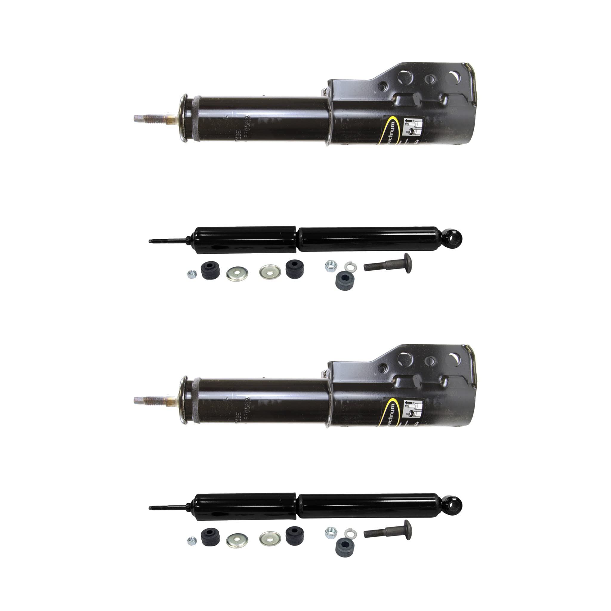 Monroe OESpectrum Front & Rear Shocks Struts Kit Compatible with 1982-1992 Chevy Camaro & Pontiac Firebird - BuyAutoParts 77-68298F9 | Smooth Ride & Improved Handling for Classic Muscle Cars