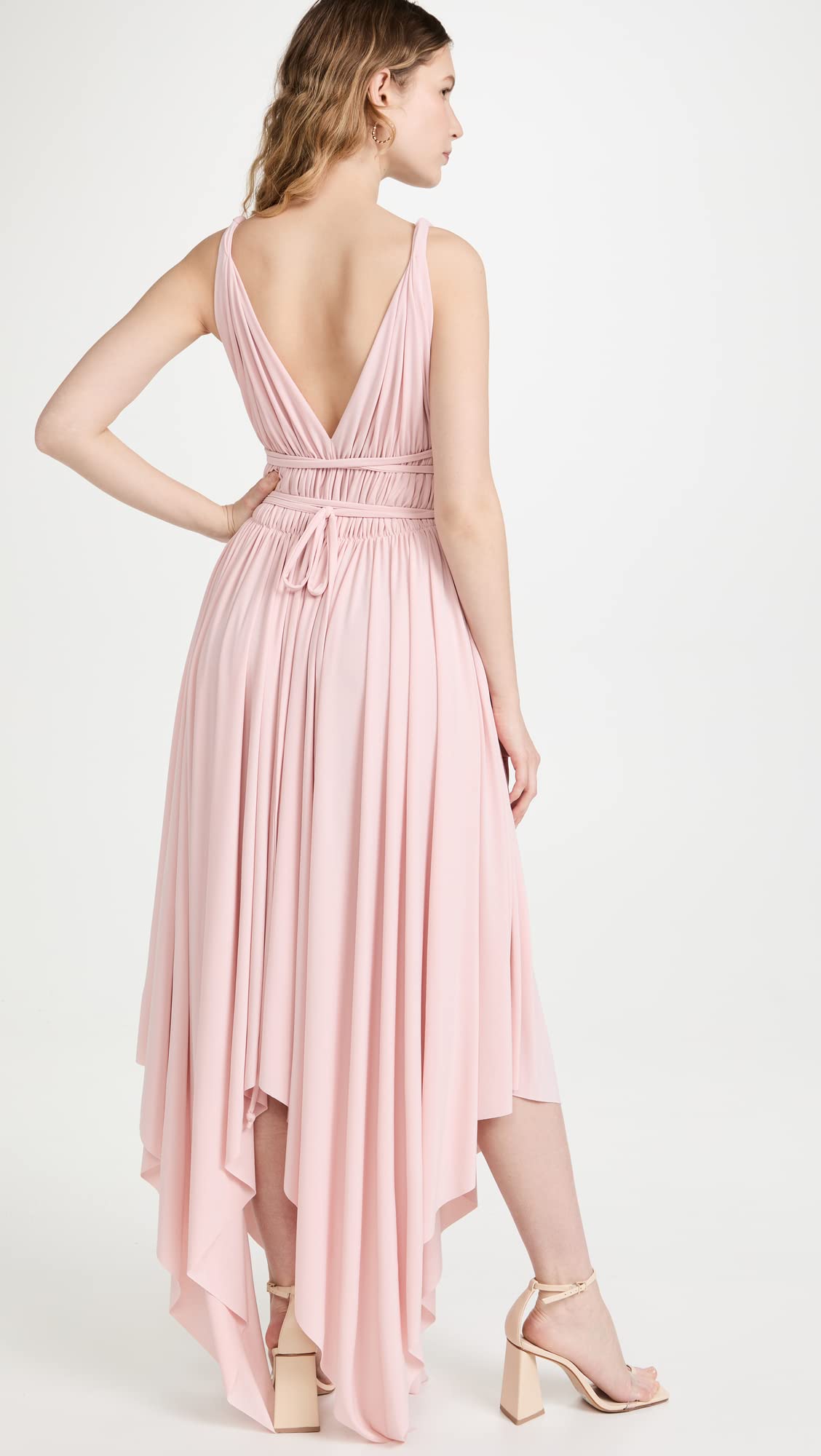 Norma Kamali Women's Goddess Dress - Elegant Flowy Maxi Dress for Weddings, Parties & Special Occasions | Perfect for Beach Vacations & Summer Evenings