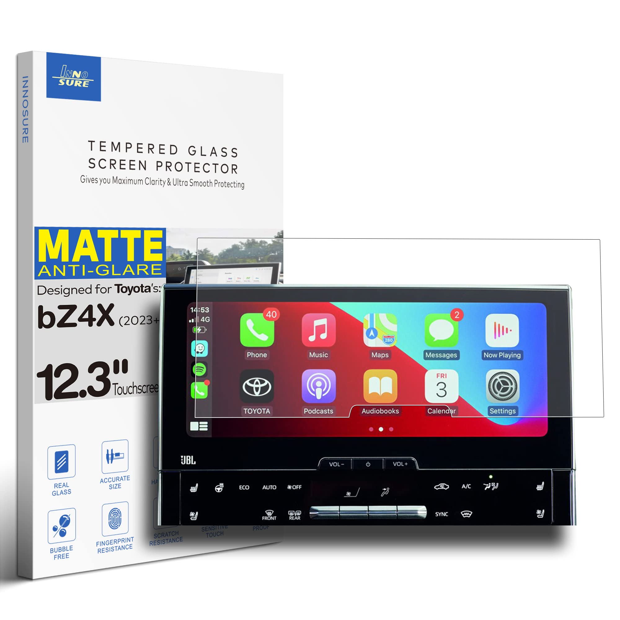 Toyota bZ4X 2023 Screen Protector - Anti-Glare Matte for Touchscreen & Navigation - Driving Comfort