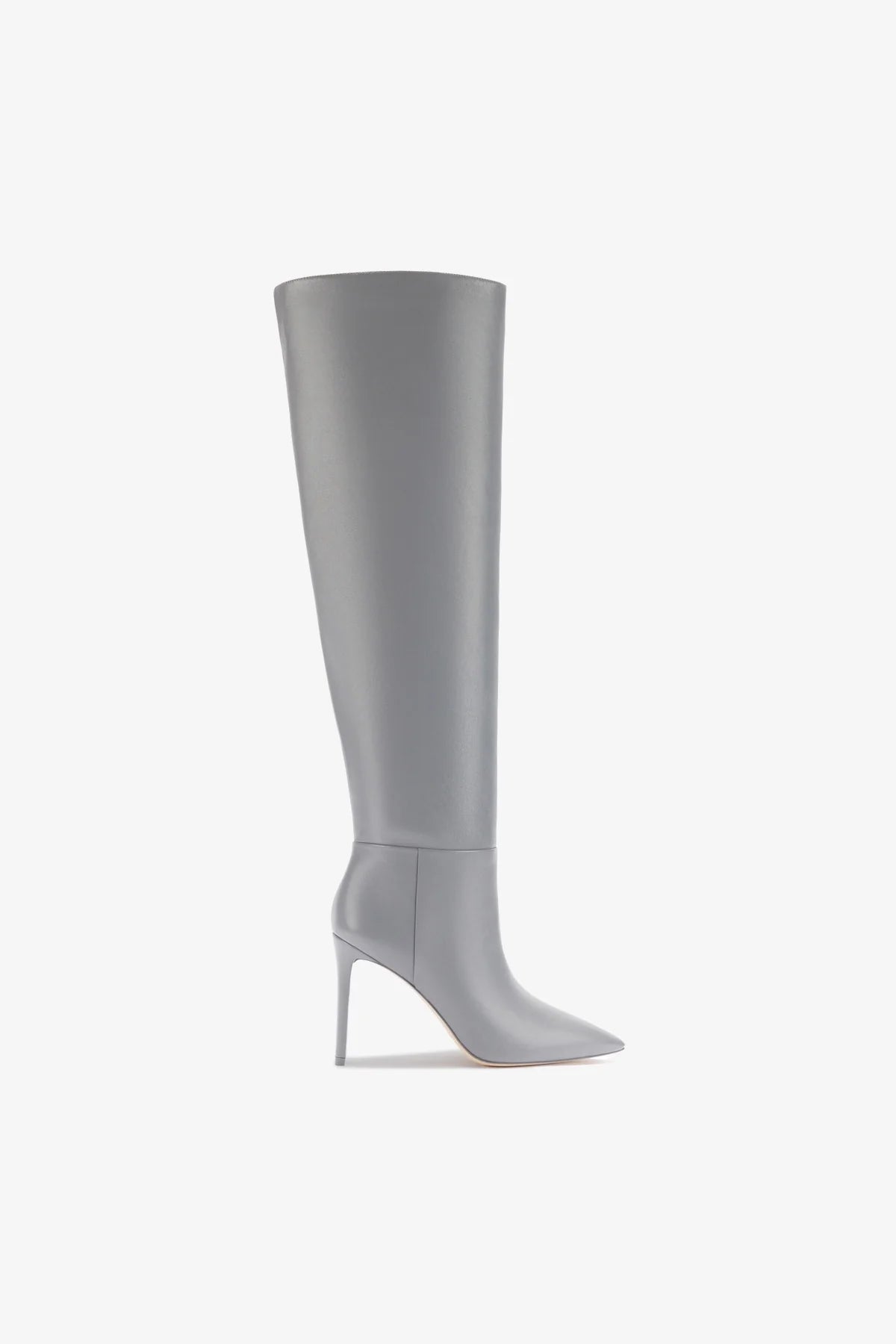 Larroudé x Jennifer Fisher Cement Grey Leather Boots - Stylish & Comfortable Ankle Boots for Women | Perfect for Fall, Winter & Casual Outfits